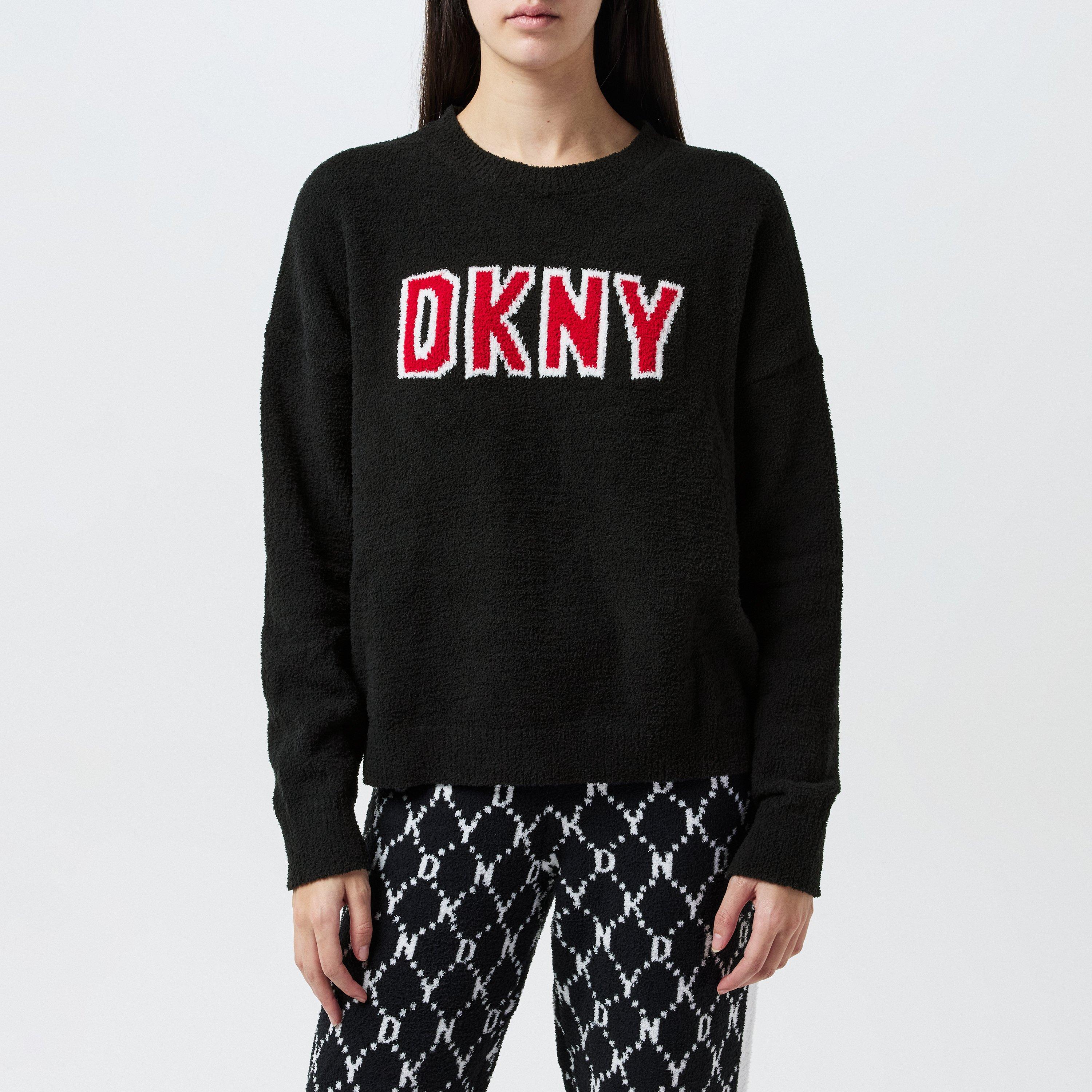 Black - Geo - DKNY - Women's Long-Sleeve Pyjama Set - 4