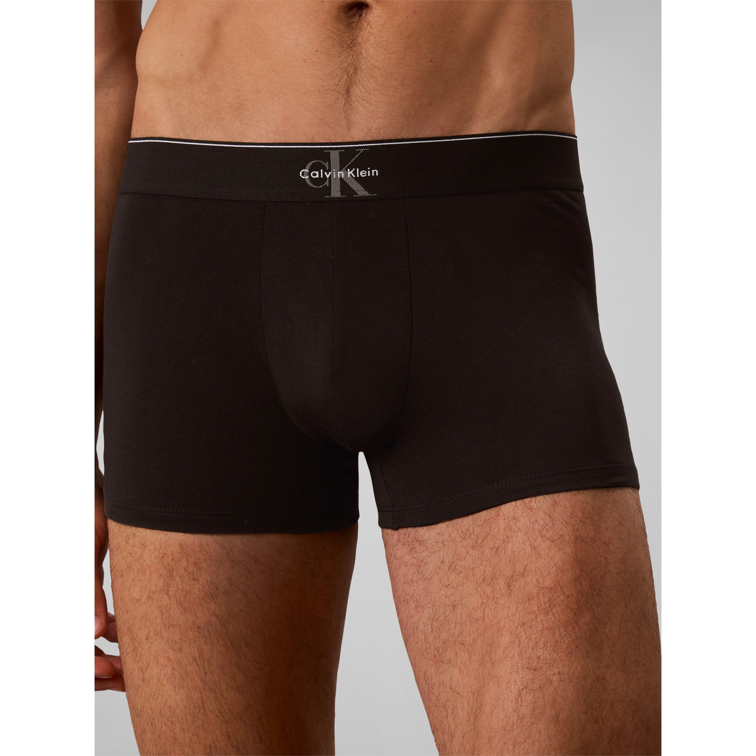 Blk - Calvin Klein - Men's Mono Cotton Low-Rise Trunks 3 Pack - 3