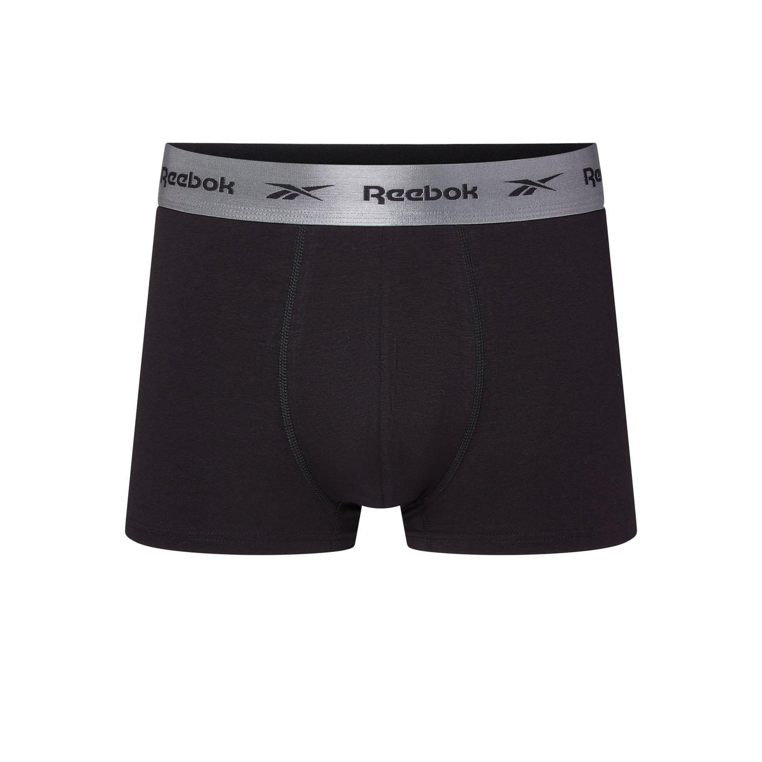 Black - Reebok - Mens 3 pack Trunks Hirst - 2