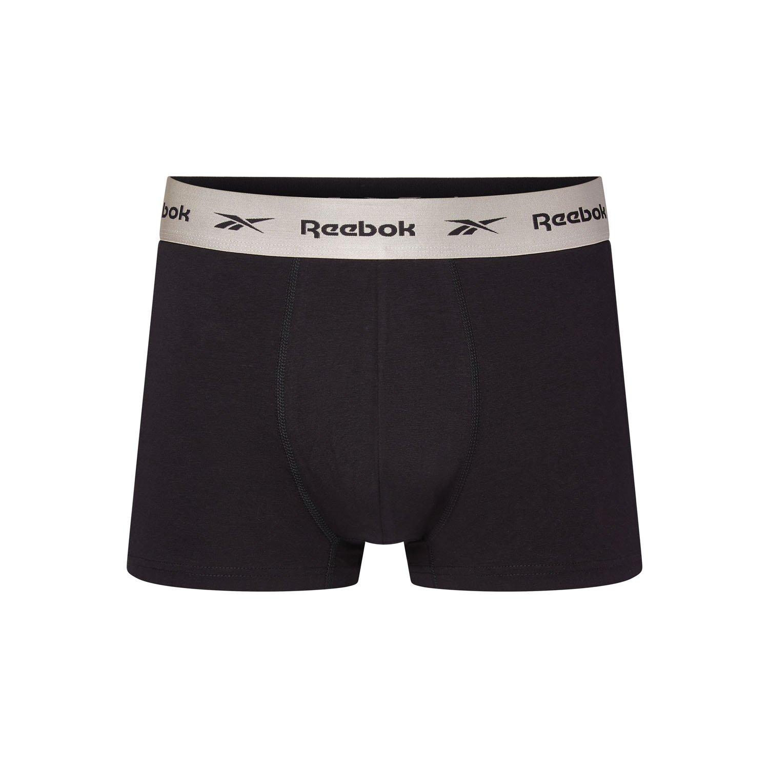 Black - Reebok - Mens 3 pack Trunks Hirst - 4