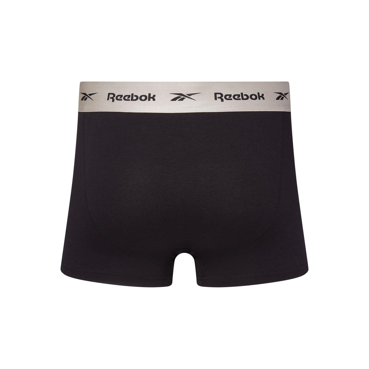 Black - Reebok - Mens 3 pack Trunks Hirst - 5