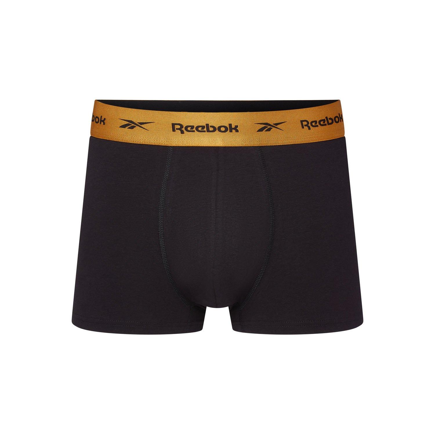 Black - Reebok - Mens 3 pack Trunks Hirst - 6