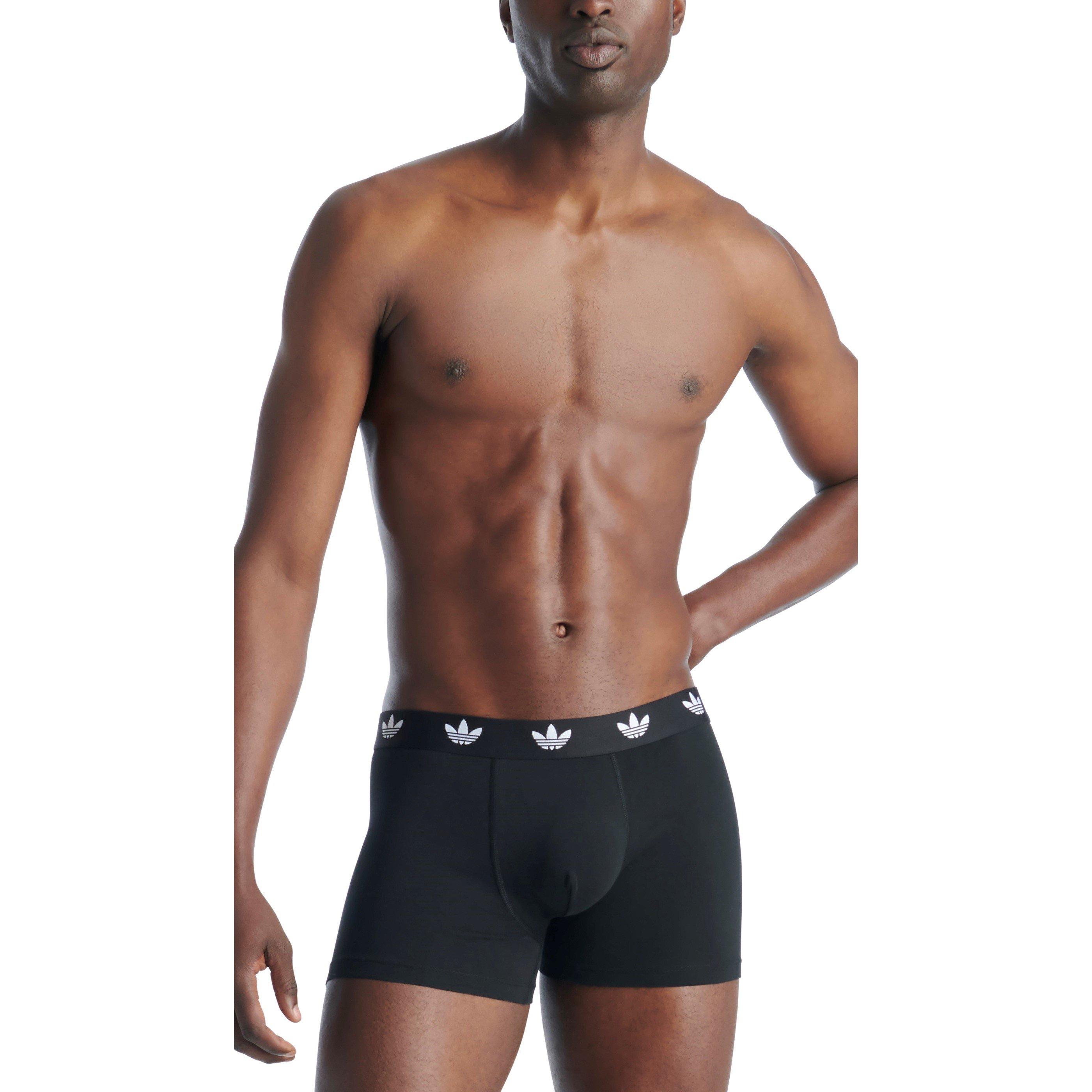 Black - adidas Originals - Adidas Comfort Flex Cotton Trunks 3 Pack - 2