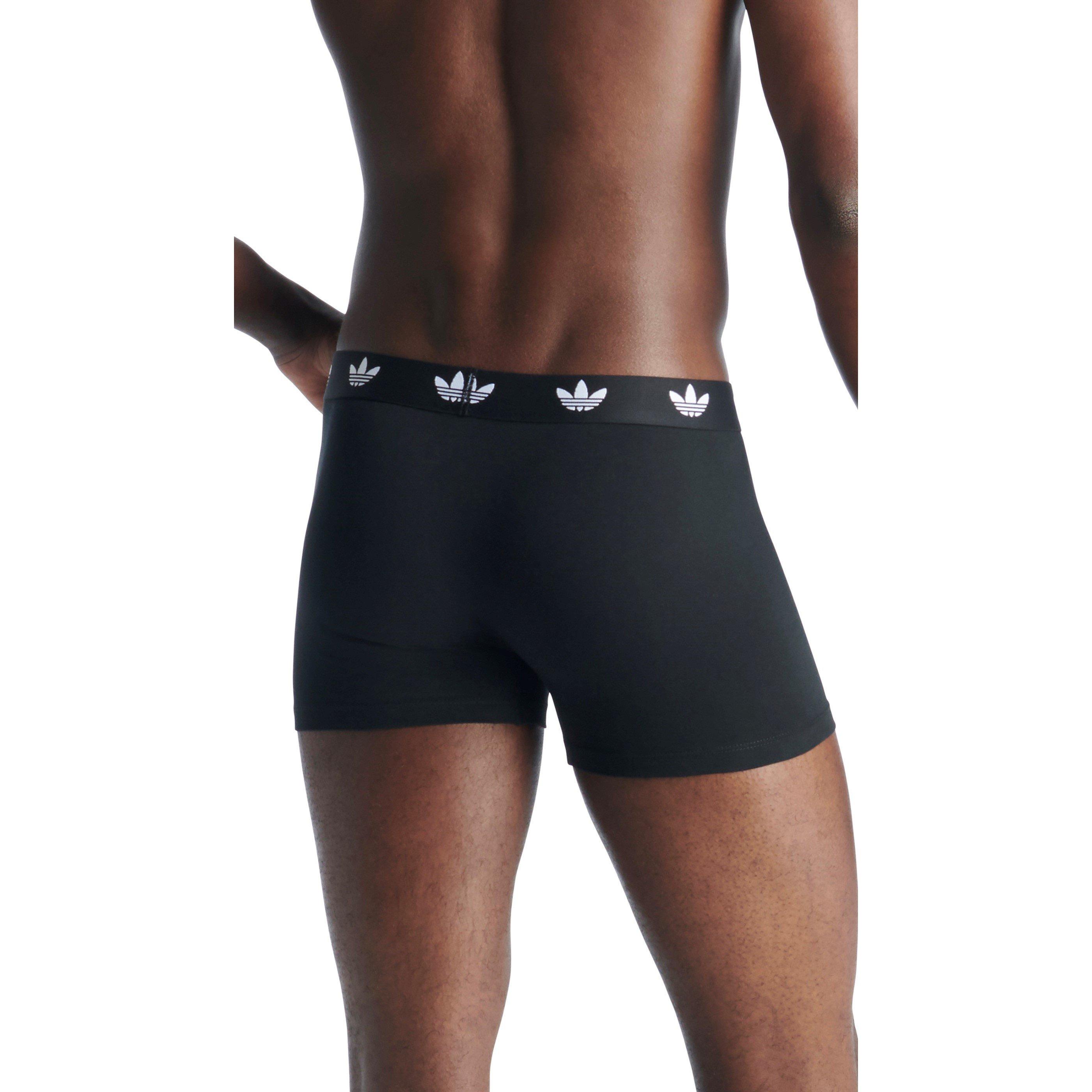 Black - adidas Originals - Adidas Comfort Flex Cotton Trunks 3 Pack - 4