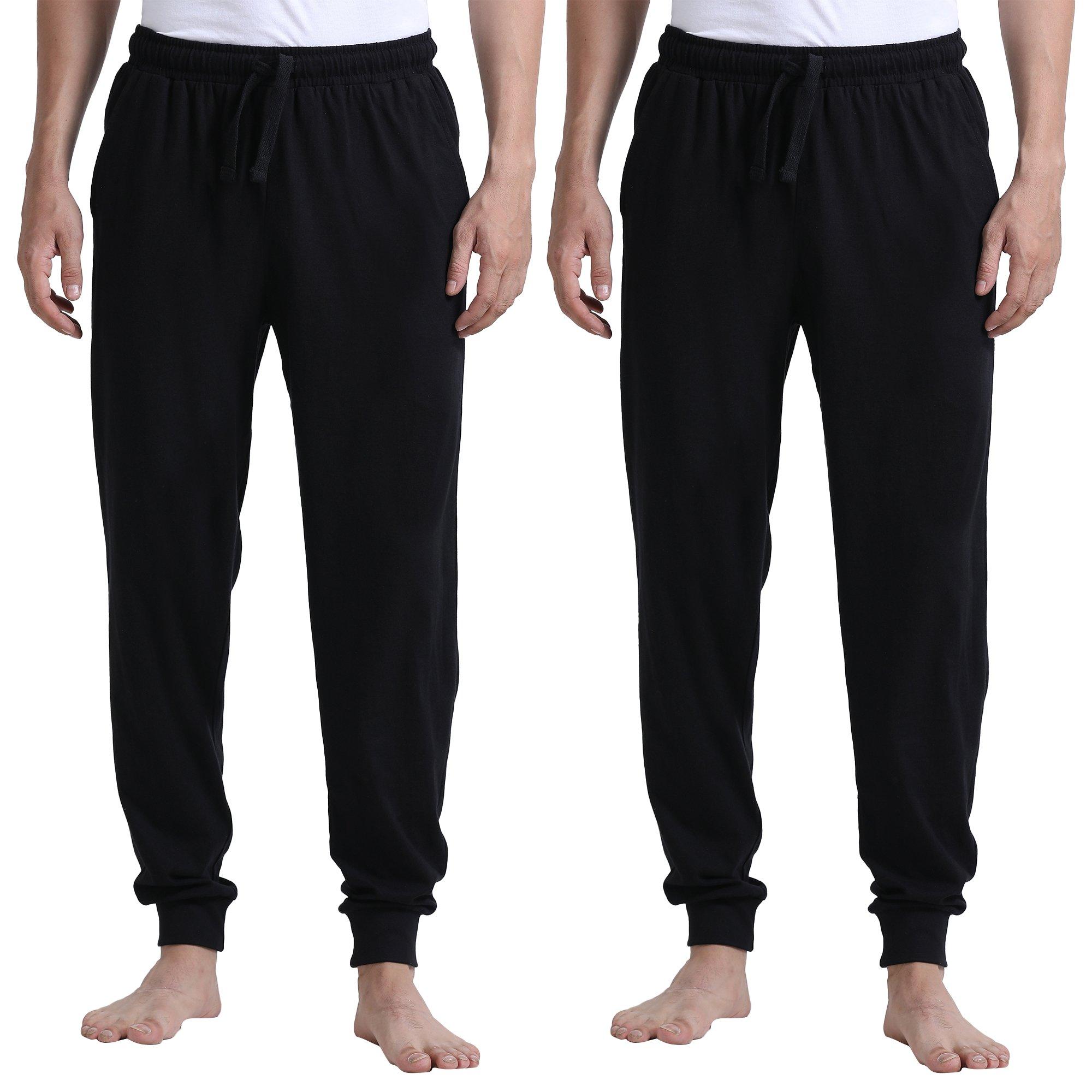 Black - Howick - 2 Pack Cuffed Pyjama Bottoms - 1