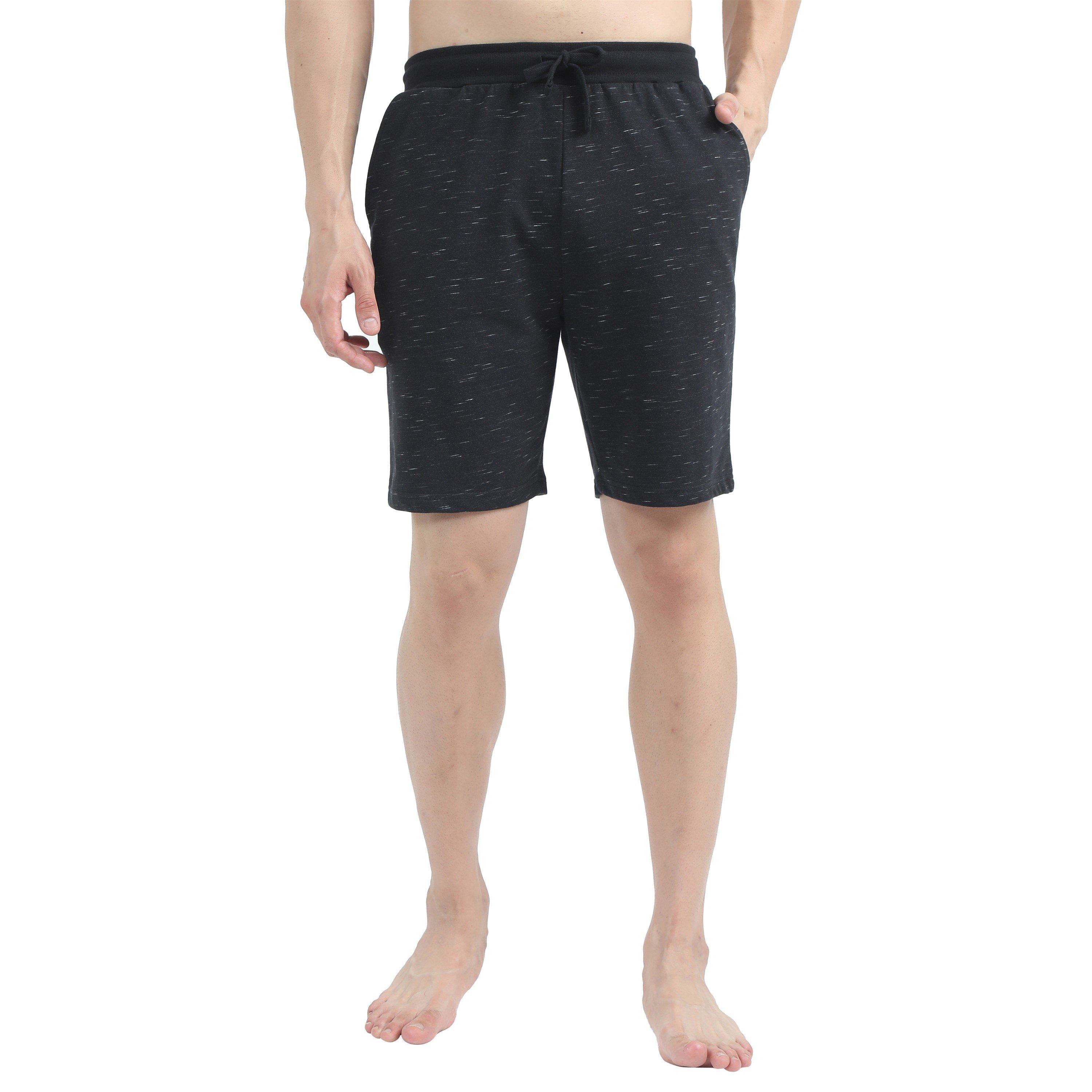 Black/Grey - Howick - 2 Pack Space Dye Lounge Shorts - 1