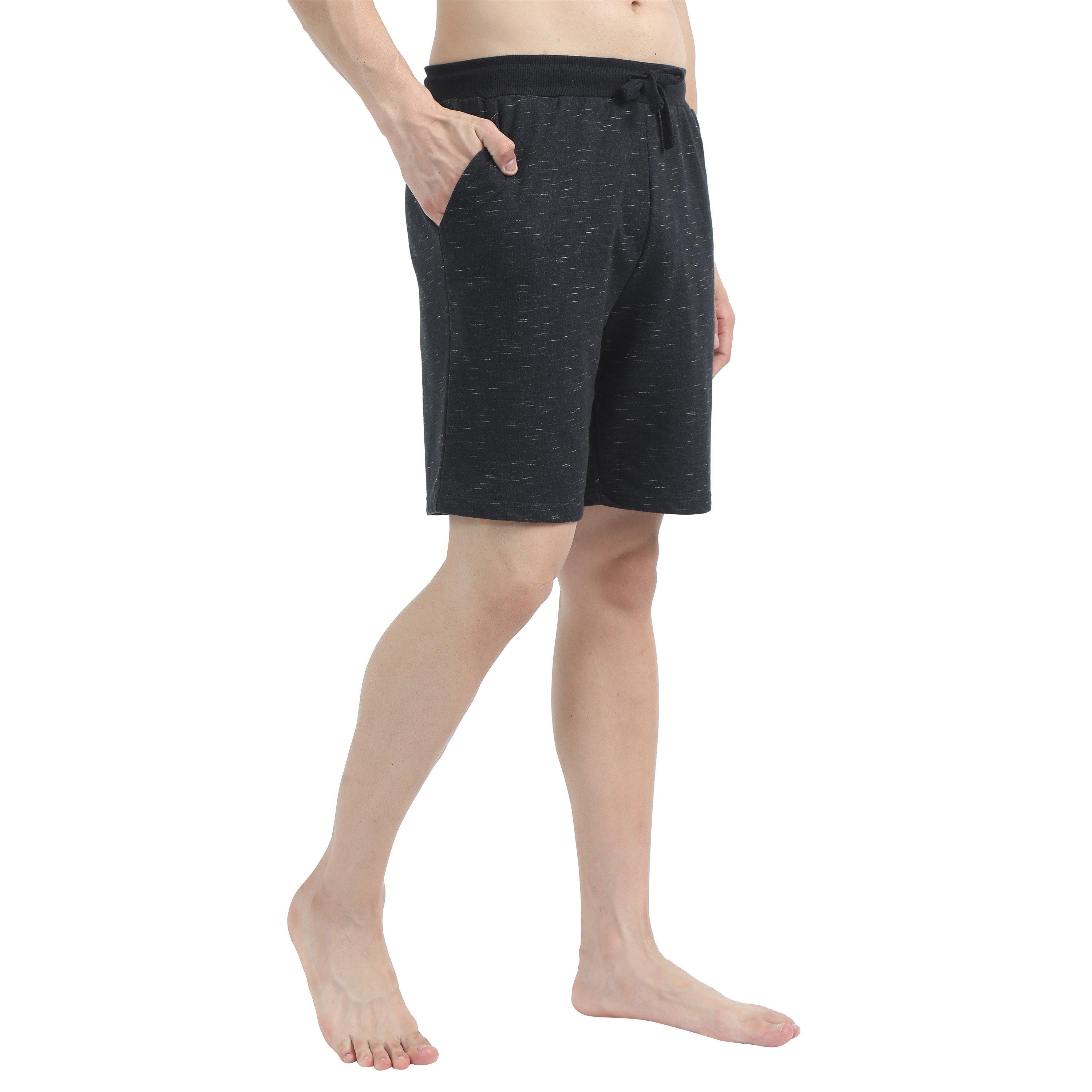 Black/Grey - Howick - 2 Pack Space Dye Lounge Shorts - 2