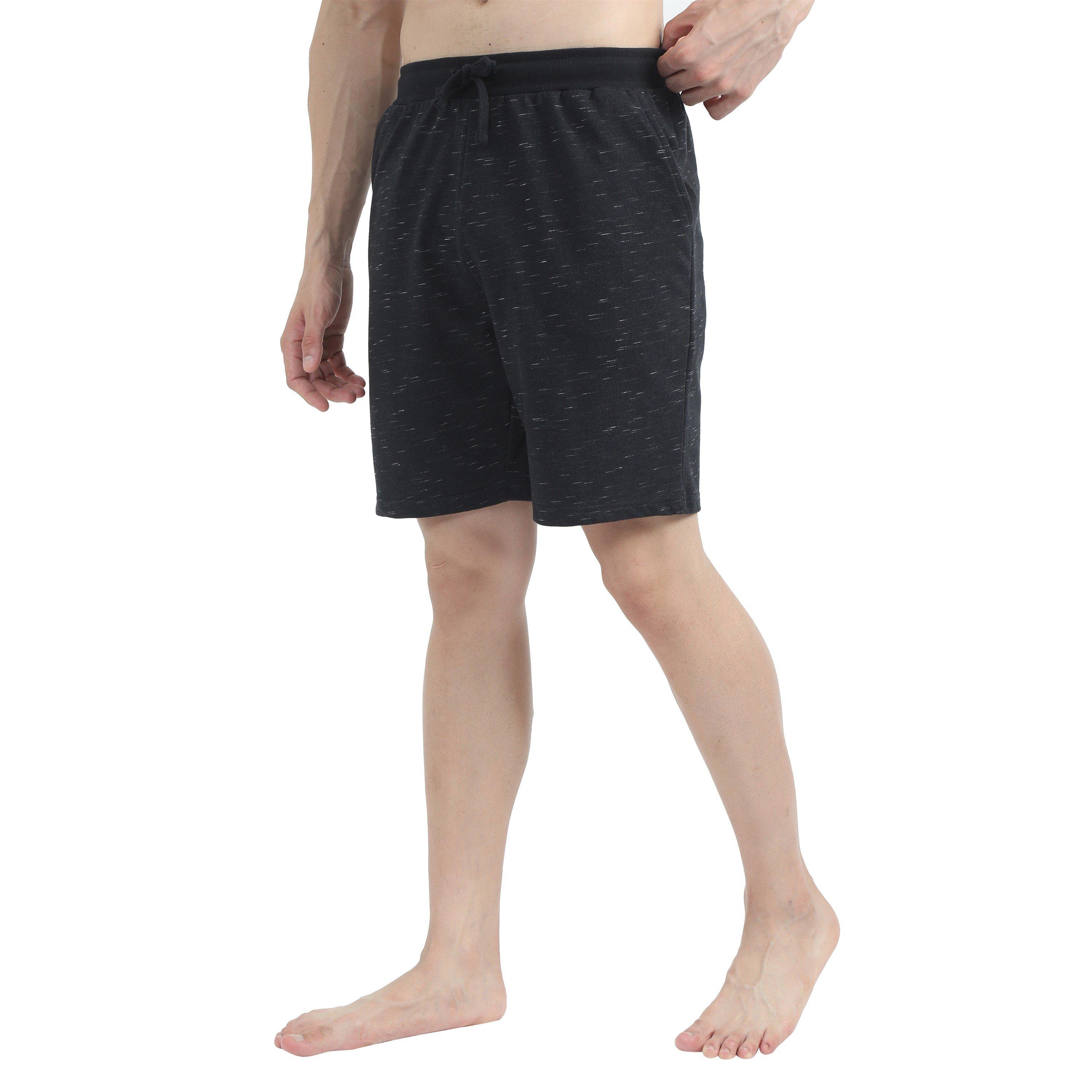 Black/Grey - Howick - 2 Pack Space Dye Lounge Shorts - 3