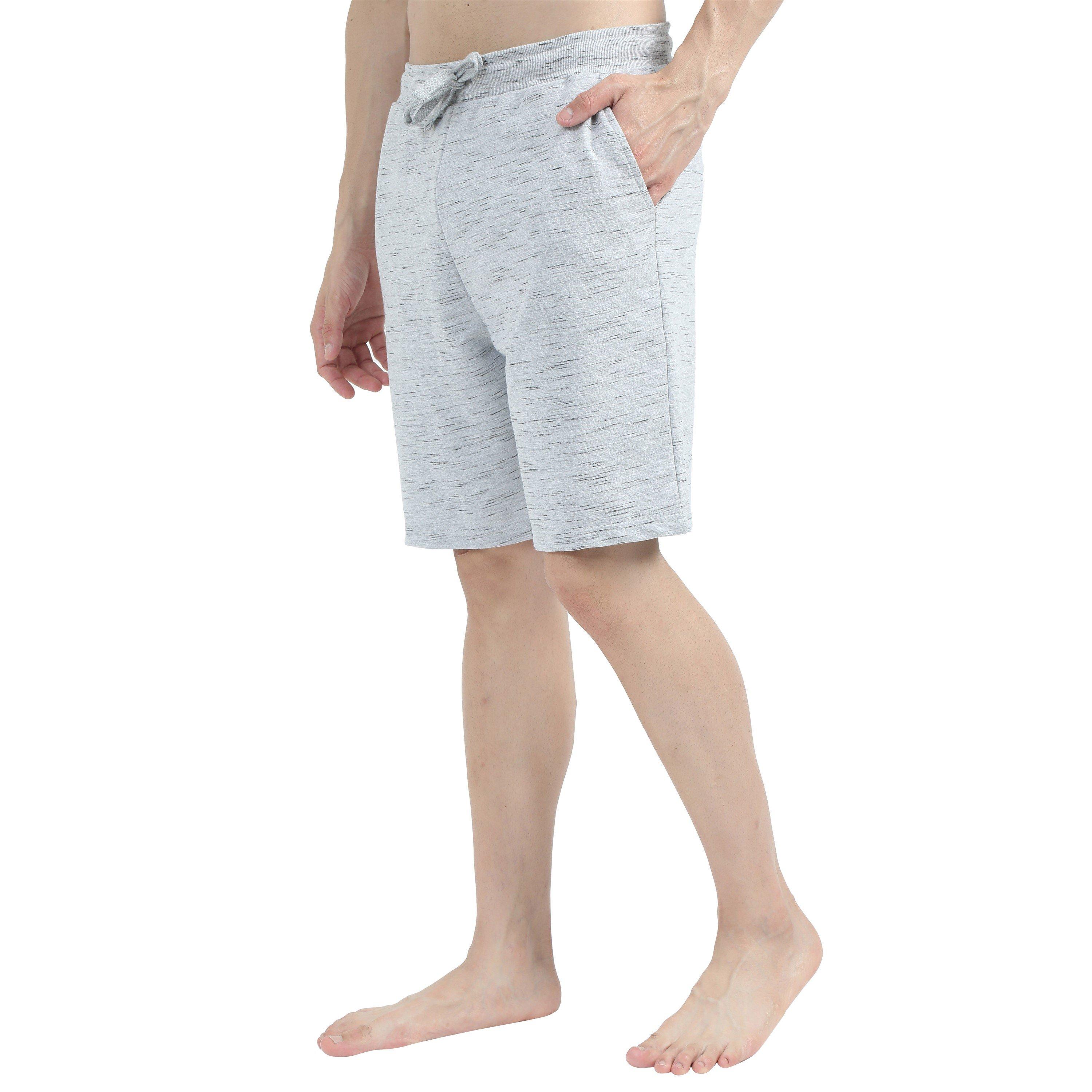 Black/Grey - Howick - 2 Pack Space Dye Lounge Shorts - 7