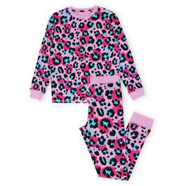 Miso Kids Girls Leopard Print Pyjama Set