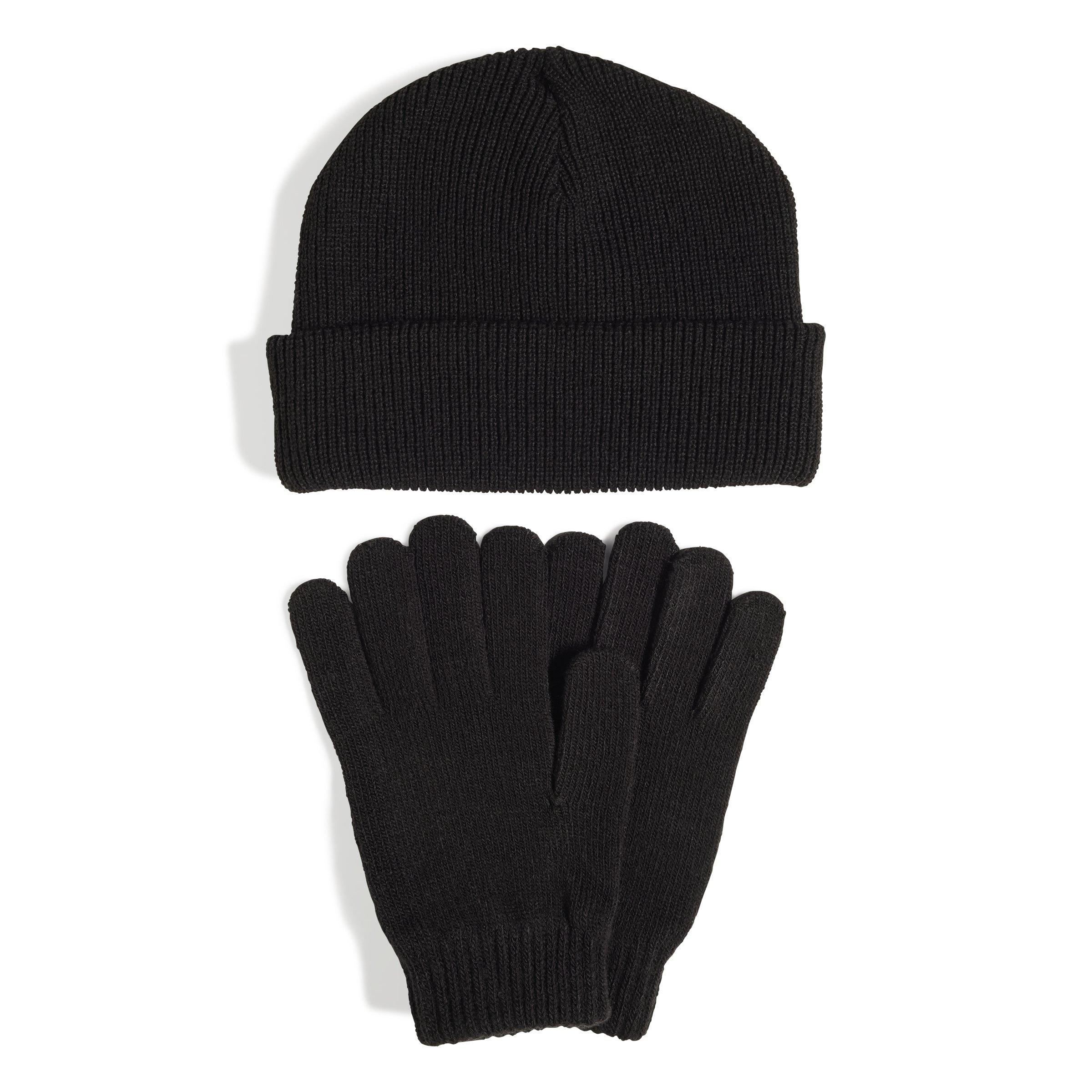 Noir/Blanc - adidas - Glove and Beanie Set Adults - 2
