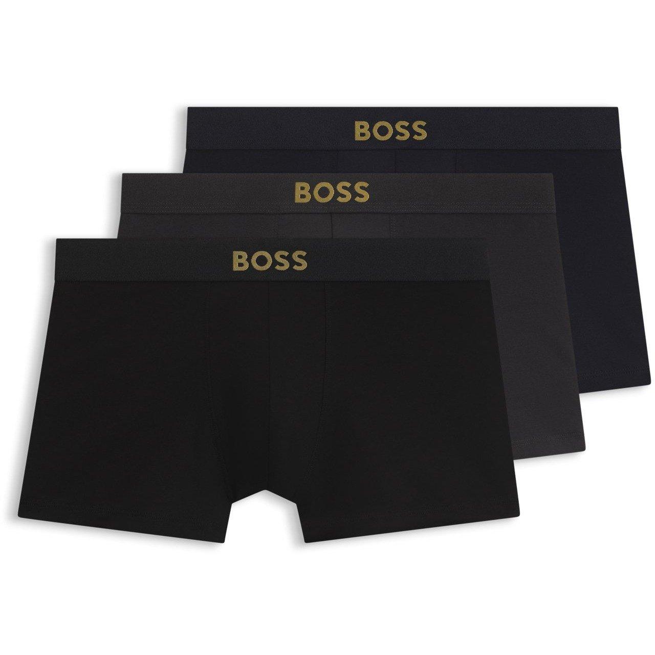 Blk/Gry/Nvy - Boss - BW Trnk Gold 3pk Sn64