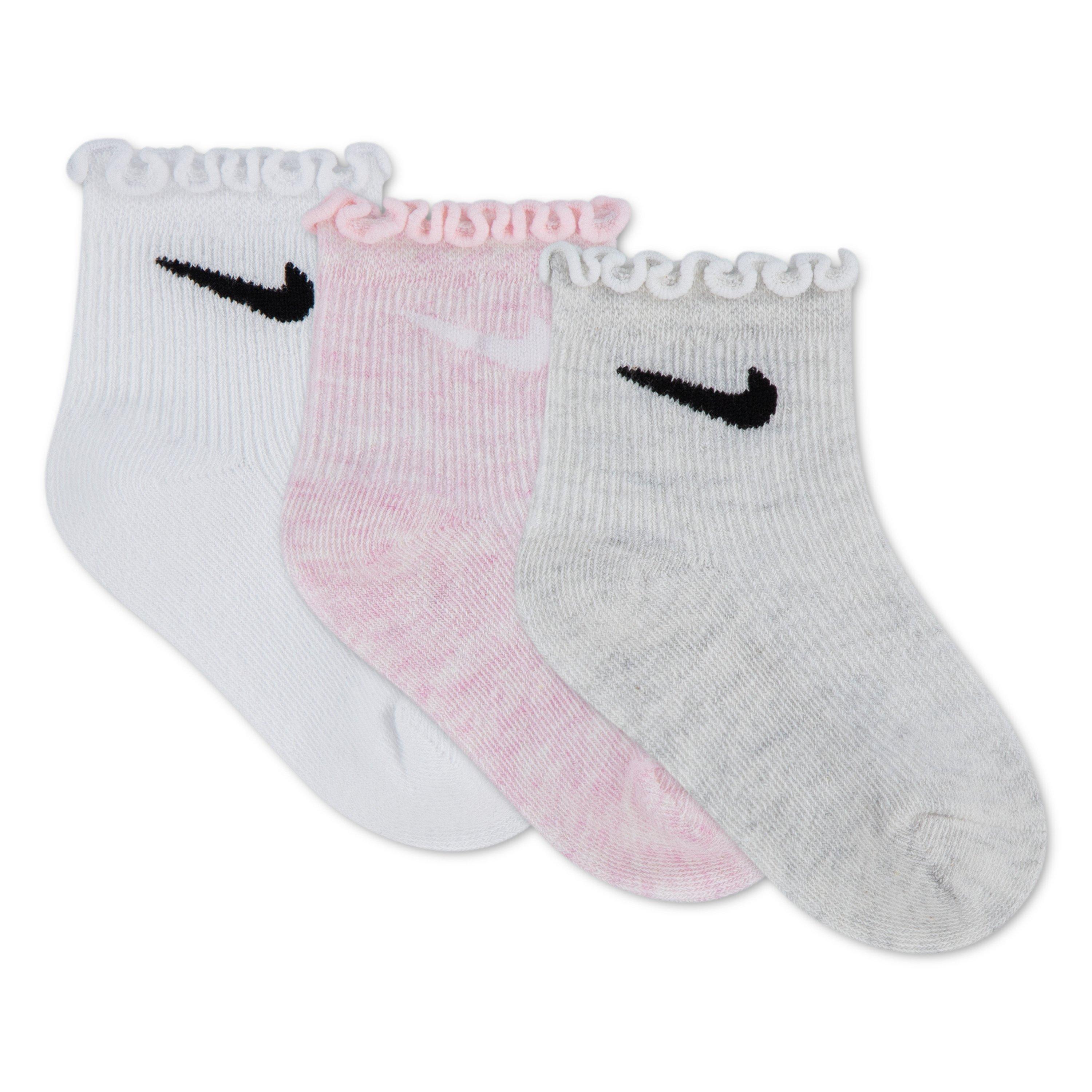 White - Nike - 3 Pack Le Welt Quarter Socks - 2