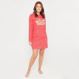 Linea Sleigh Christmas Cotton Nightdress