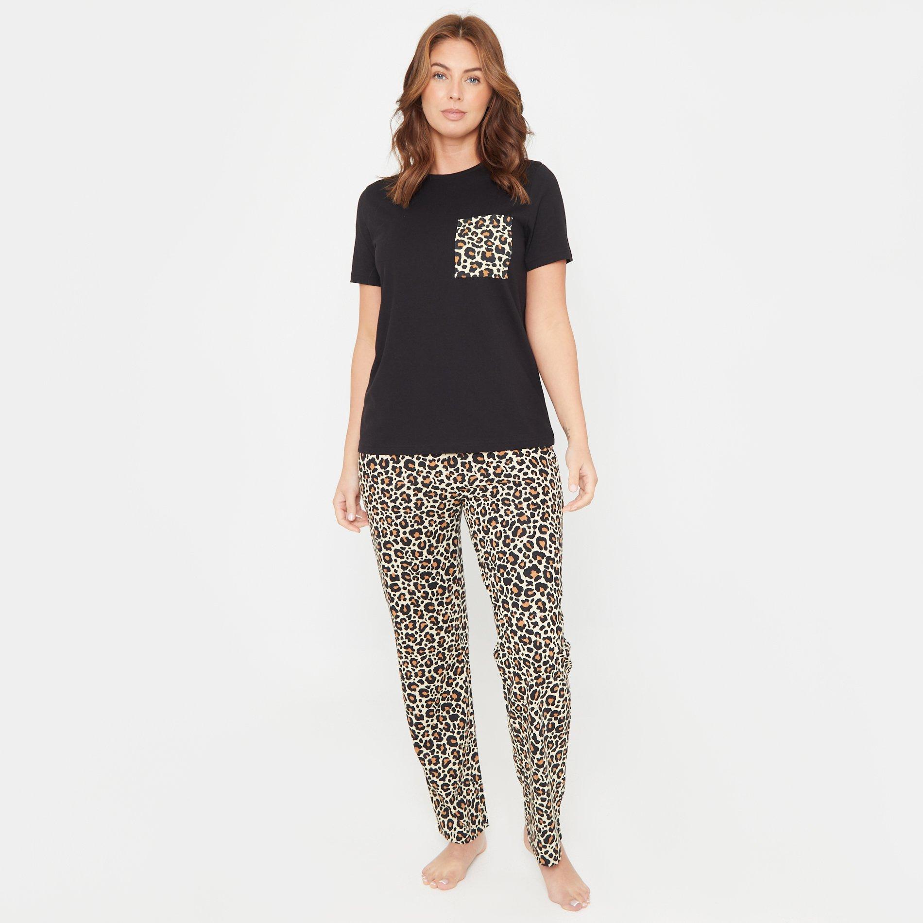 Noir - Linea - Animal Pocket Cotton Pyjama Set - 1