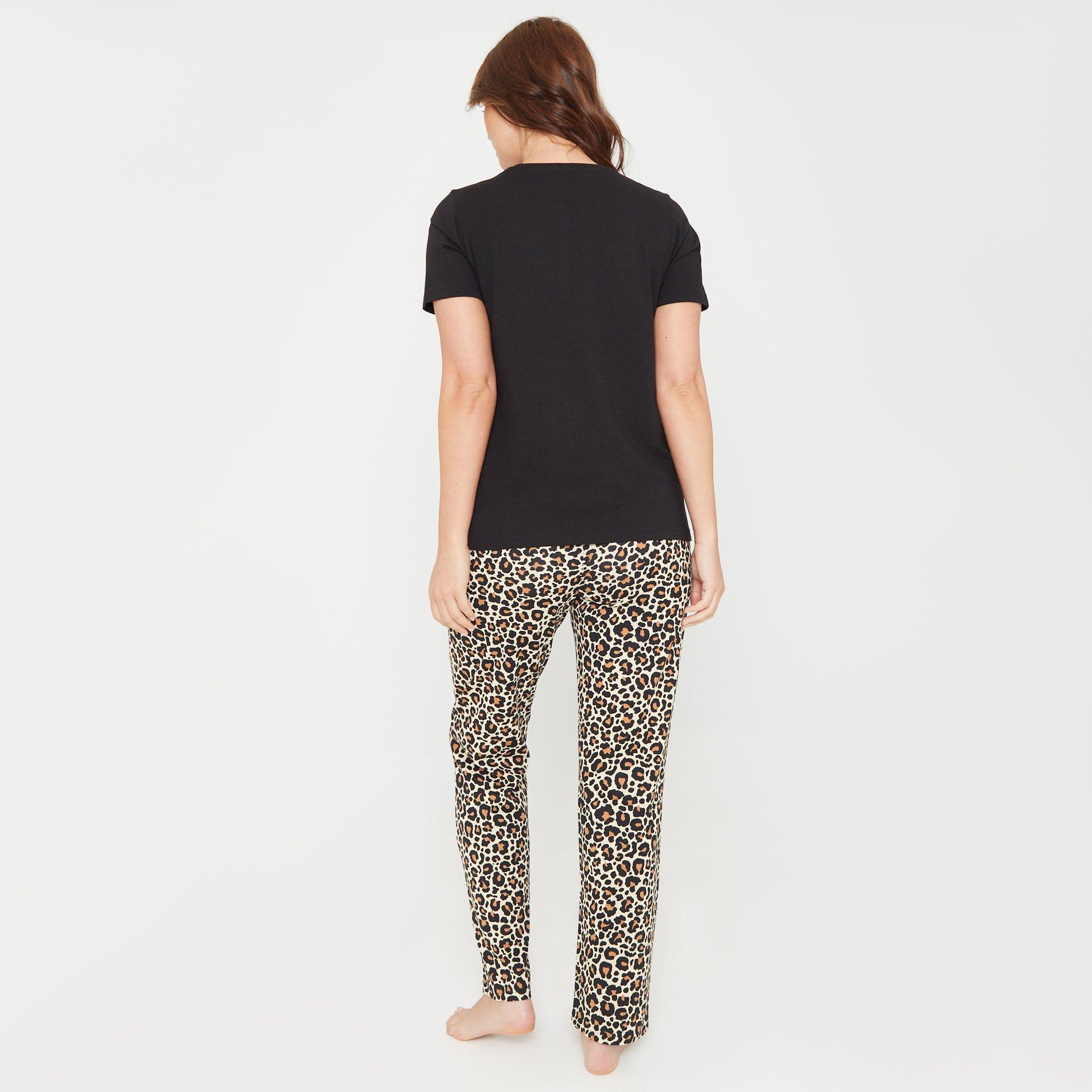 Noir - Linea - Animal Pocket Cotton Pyjama Set - 3