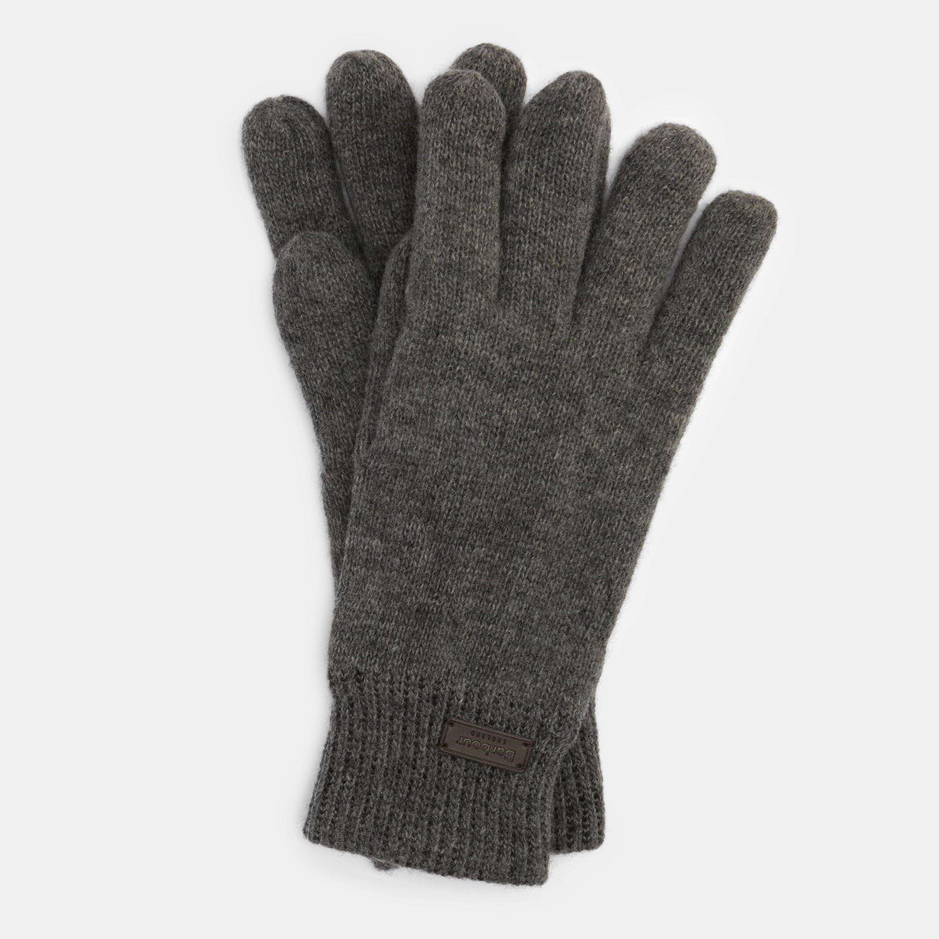 Grey - Barbour - Carlton Wool Mix Beanie and Gloves Gift Set - 5