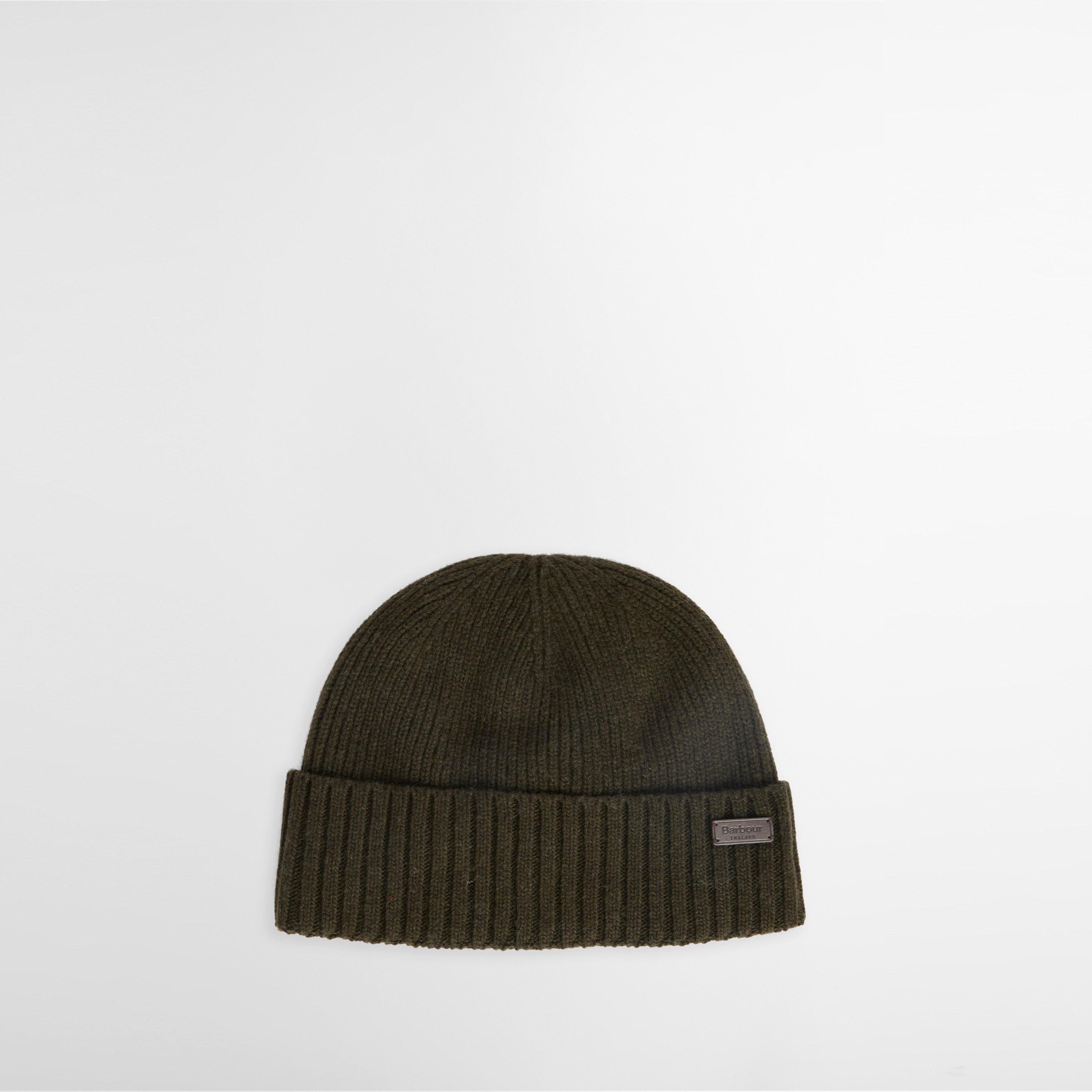 Dark Green - Barbour - Carlton Wool Mix Beanie and Gloves Gift Set - 2