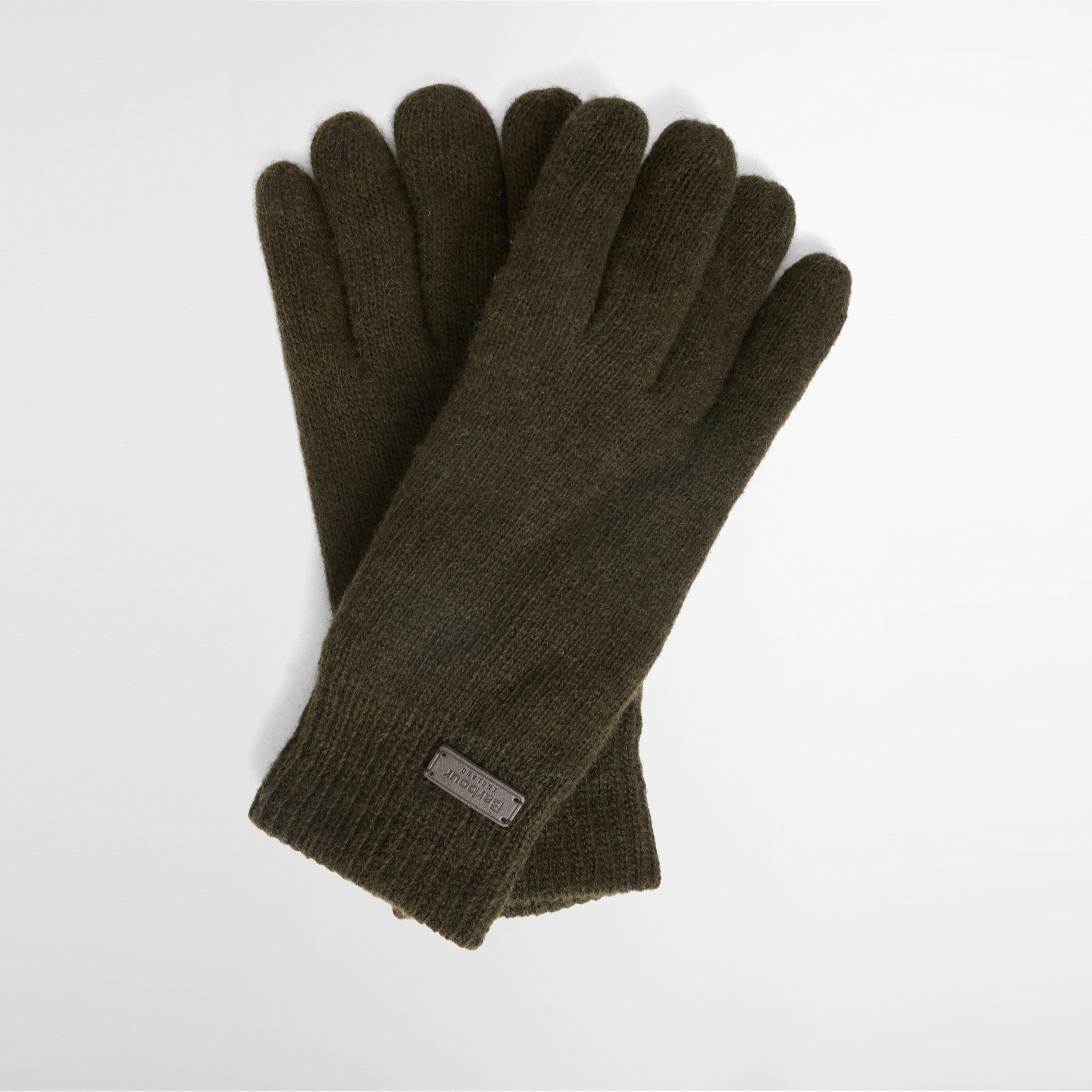 Dark Green - Barbour - Carlton Wool Mix Beanie and Gloves Gift Set - 3