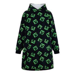 Character Mens Minecraft Fleece Snuggle Hoodie