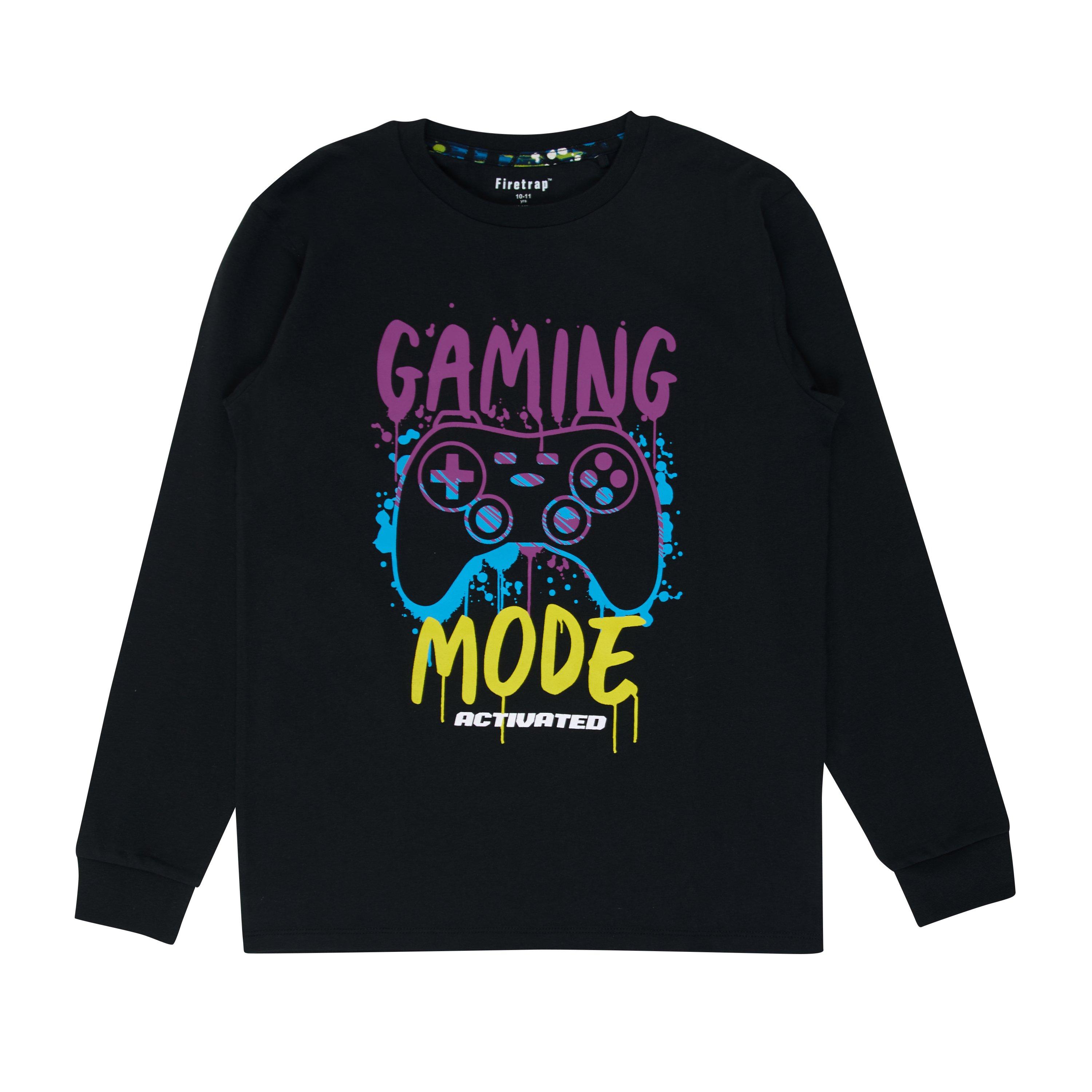 Sort/Multi - Firetrap - Kids' Gaming Long-Sleeve Pyjama Sets - 8