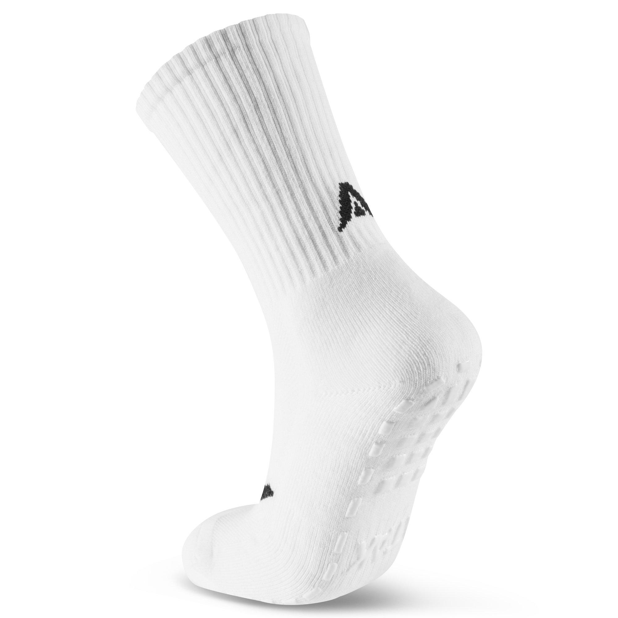White - ATAK Sports - Mid Grip Socks Junior - 3