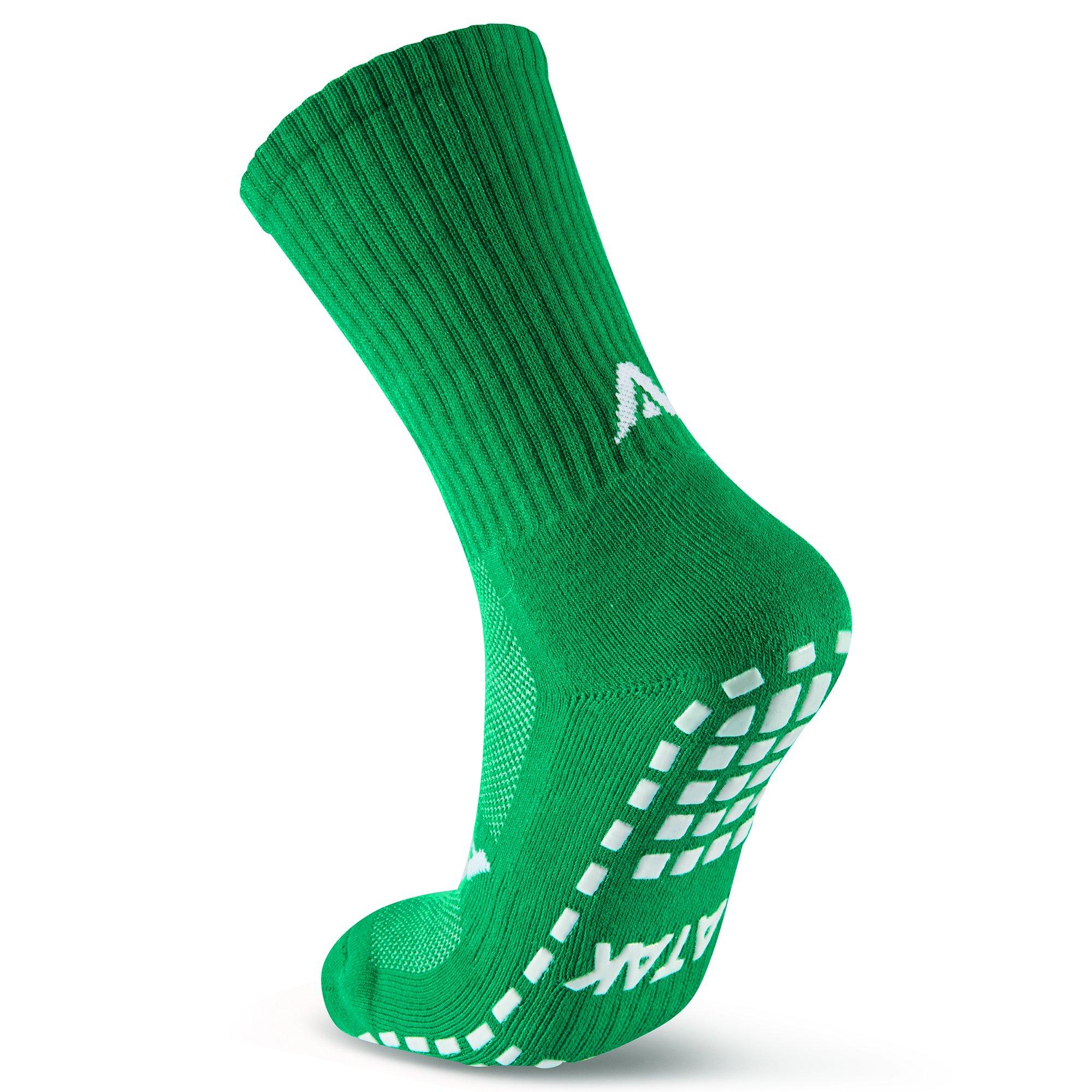 Green/White - ATAK Sports - Mid Grip Socks Junior - 3