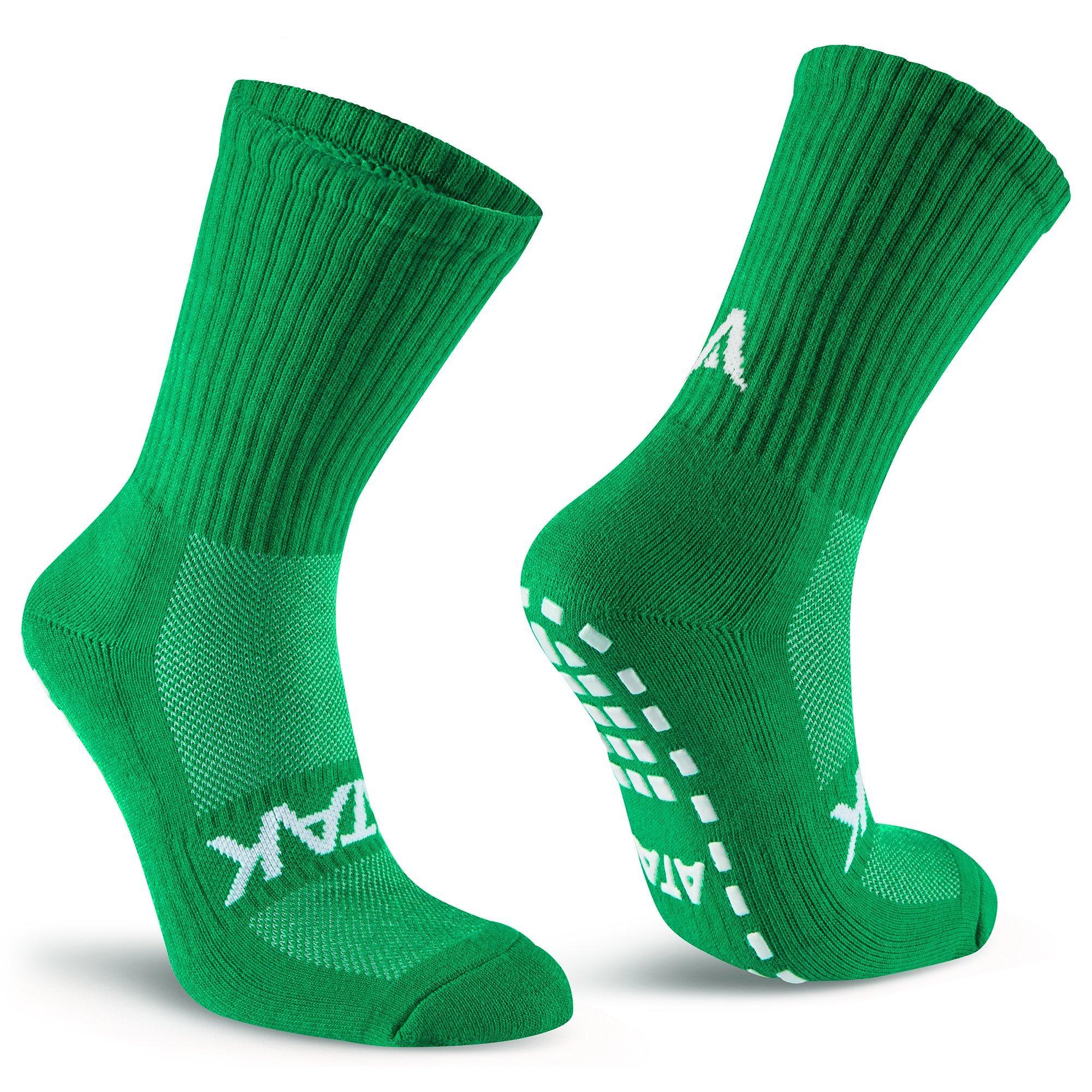 Green/White - ATAK Sports - Mid Grip Socks Junior - 4