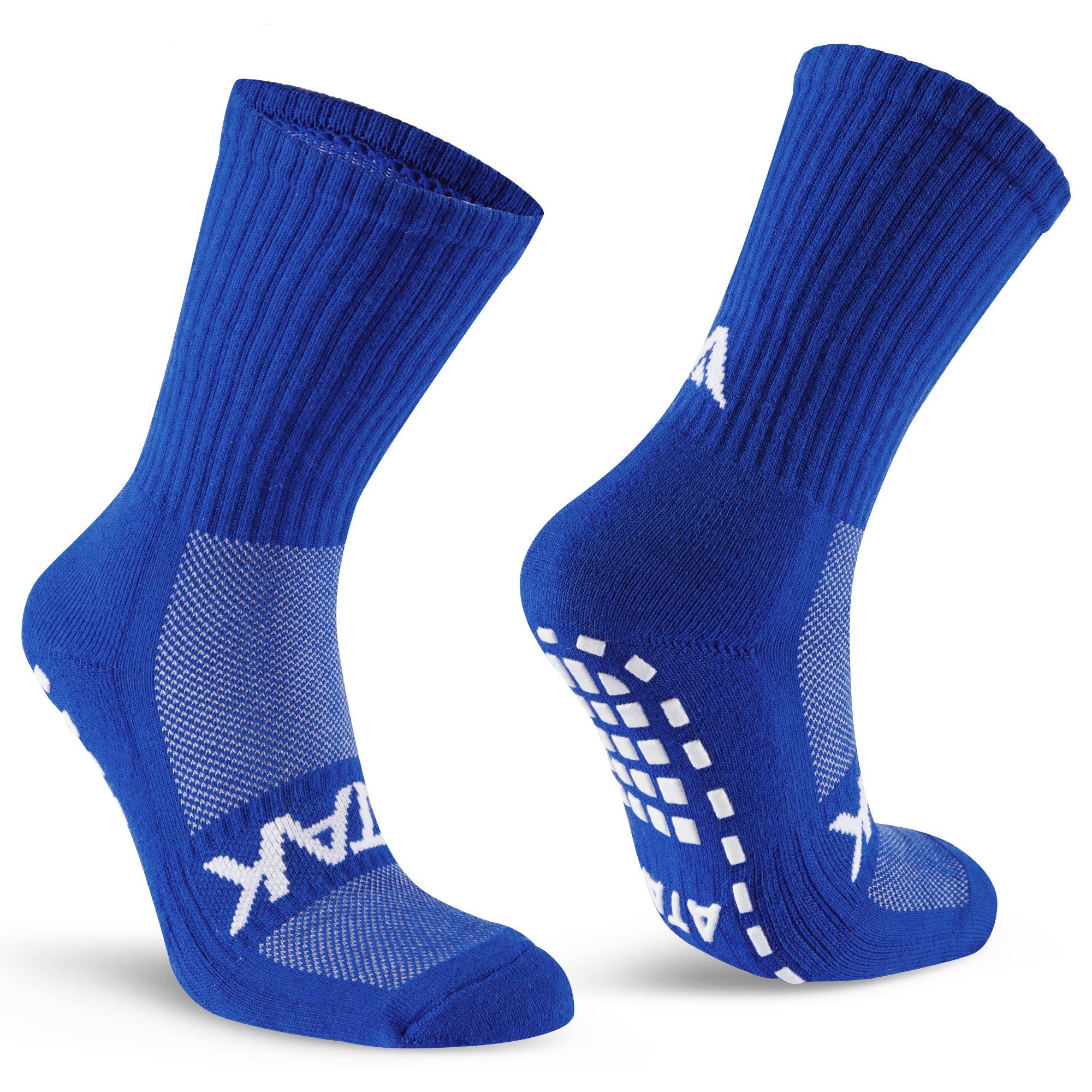 Royal/Blanc - ATAK Sports - Mid Grip Socks Junior - 4