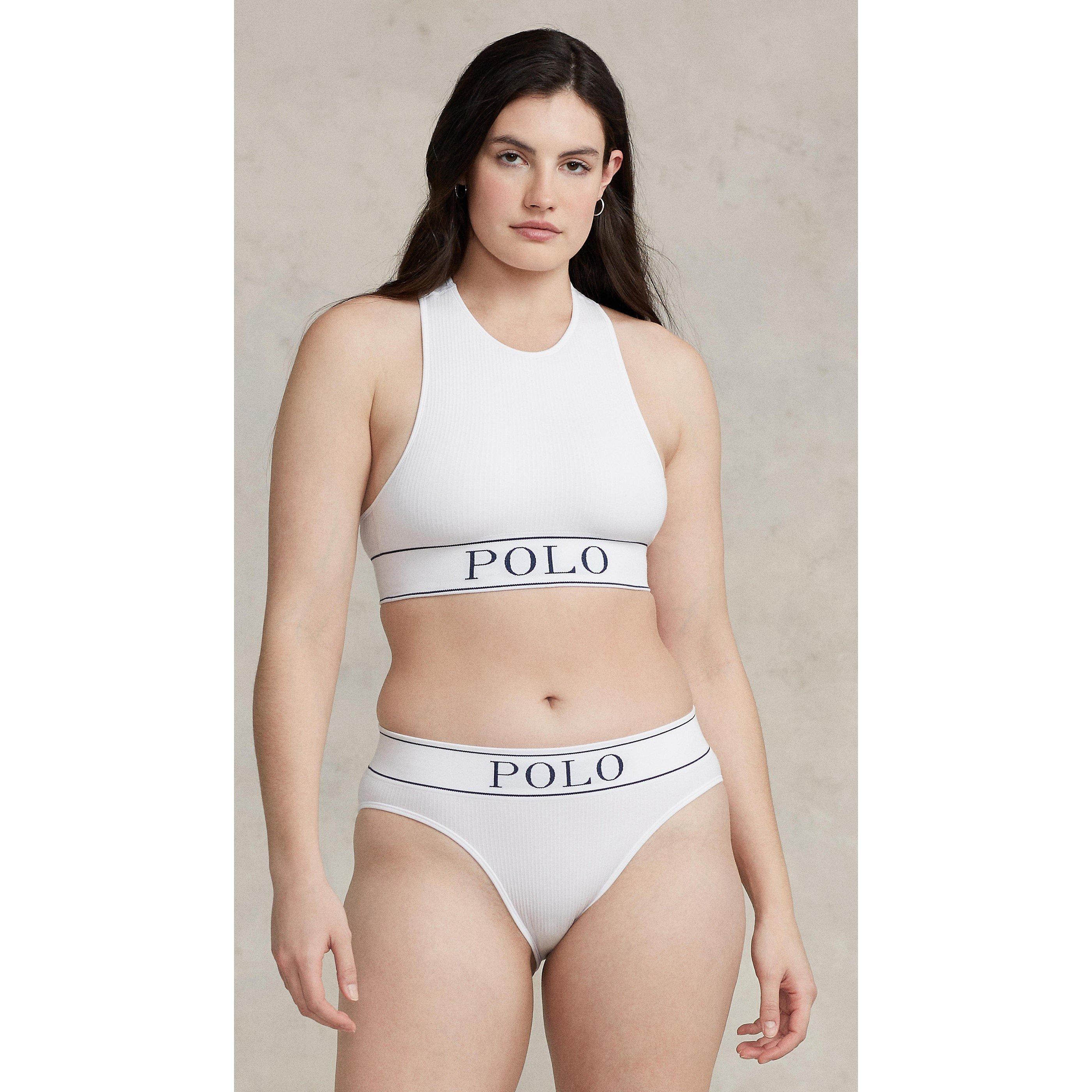 Weiße Wolke - Polo Ralph Lauren - Women's Rib Scoop Bralette - 2
