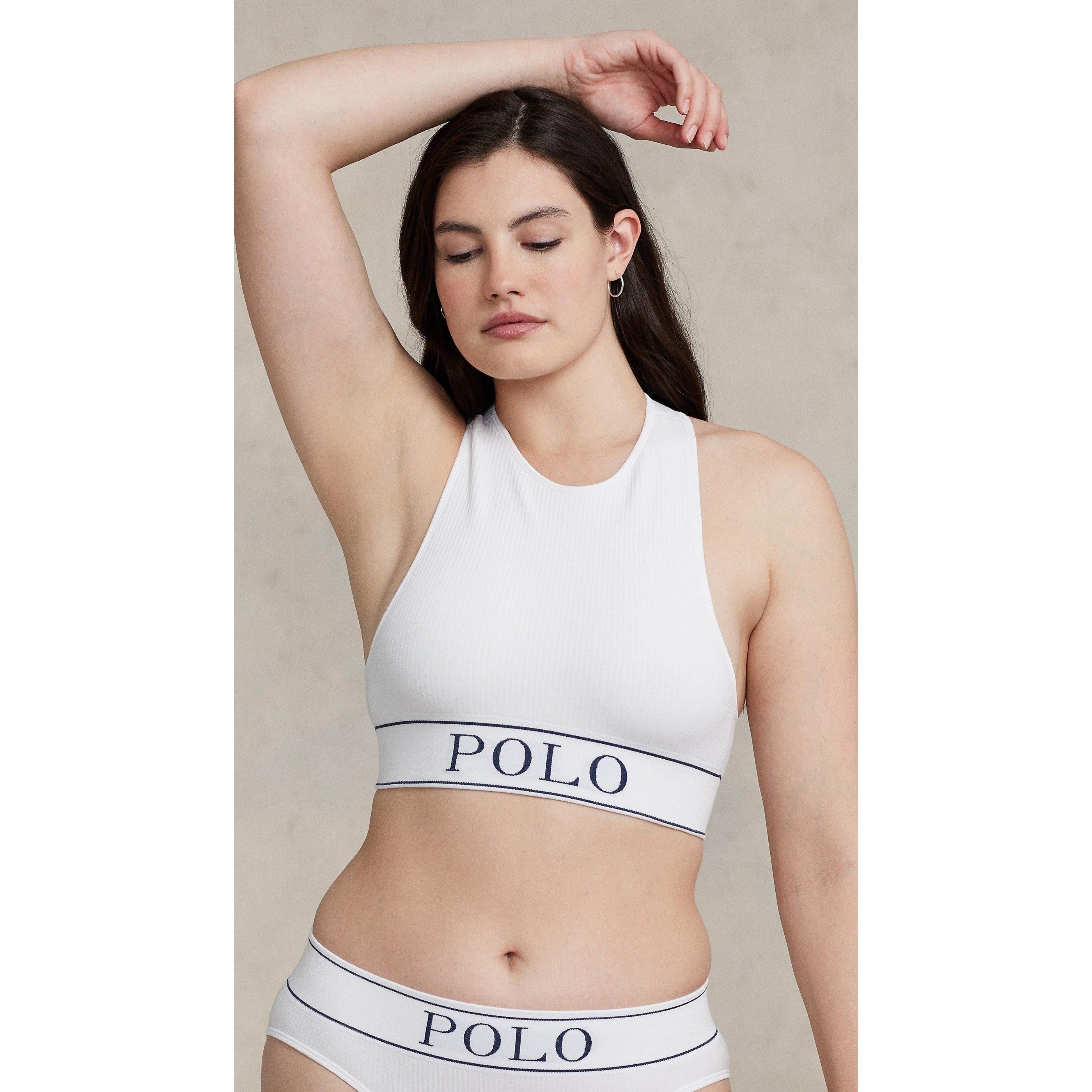 Weiße Wolke - Polo Ralph Lauren - Women's Rib Scoop Bralette - 4