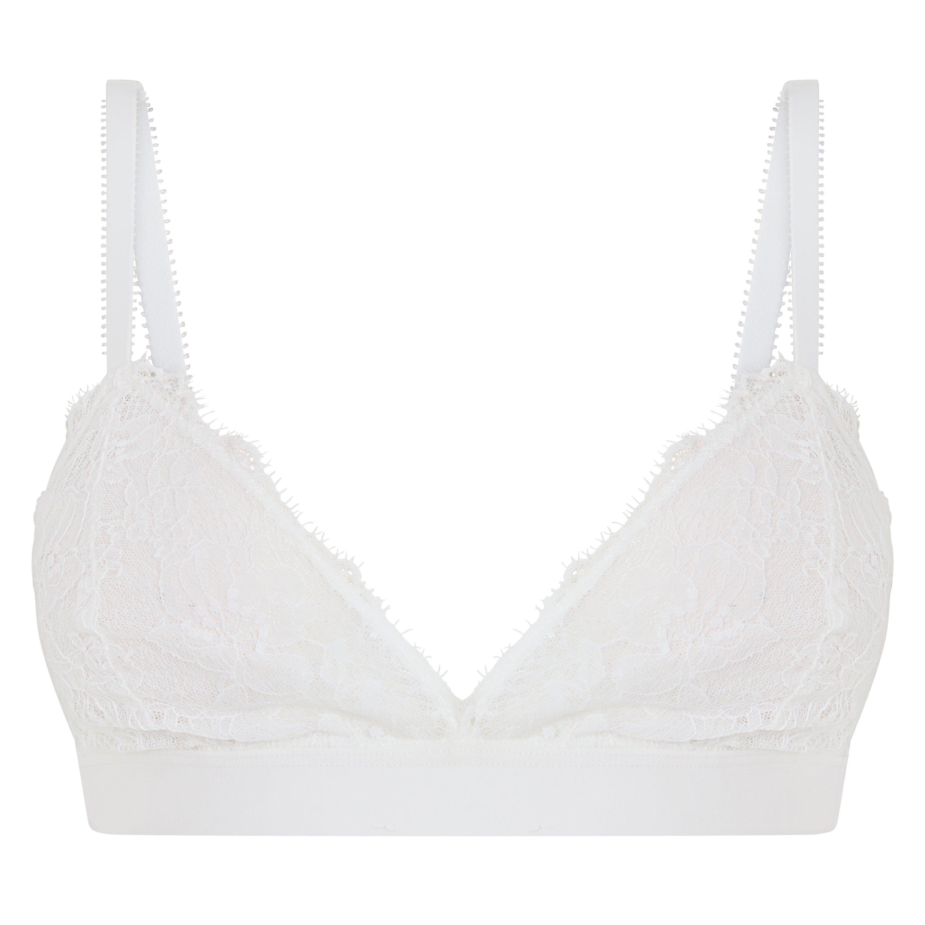 Ecru - Polo Ralph Lauren - Women's Lace Non Wired Triangle Bralette - 1