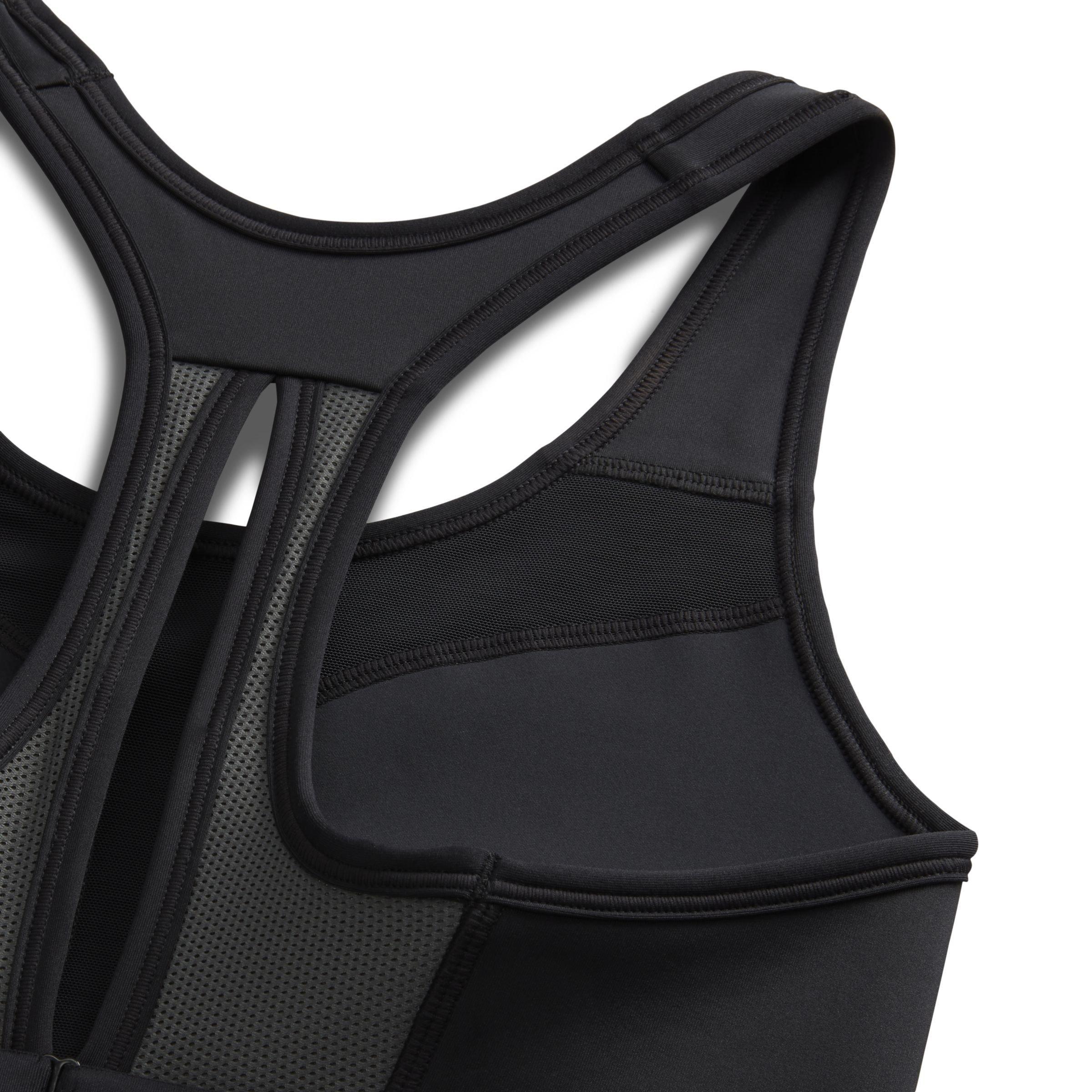 Zwart - Nike - Swoosh High Support Women's Padded Adjustable Sports Bra - 4