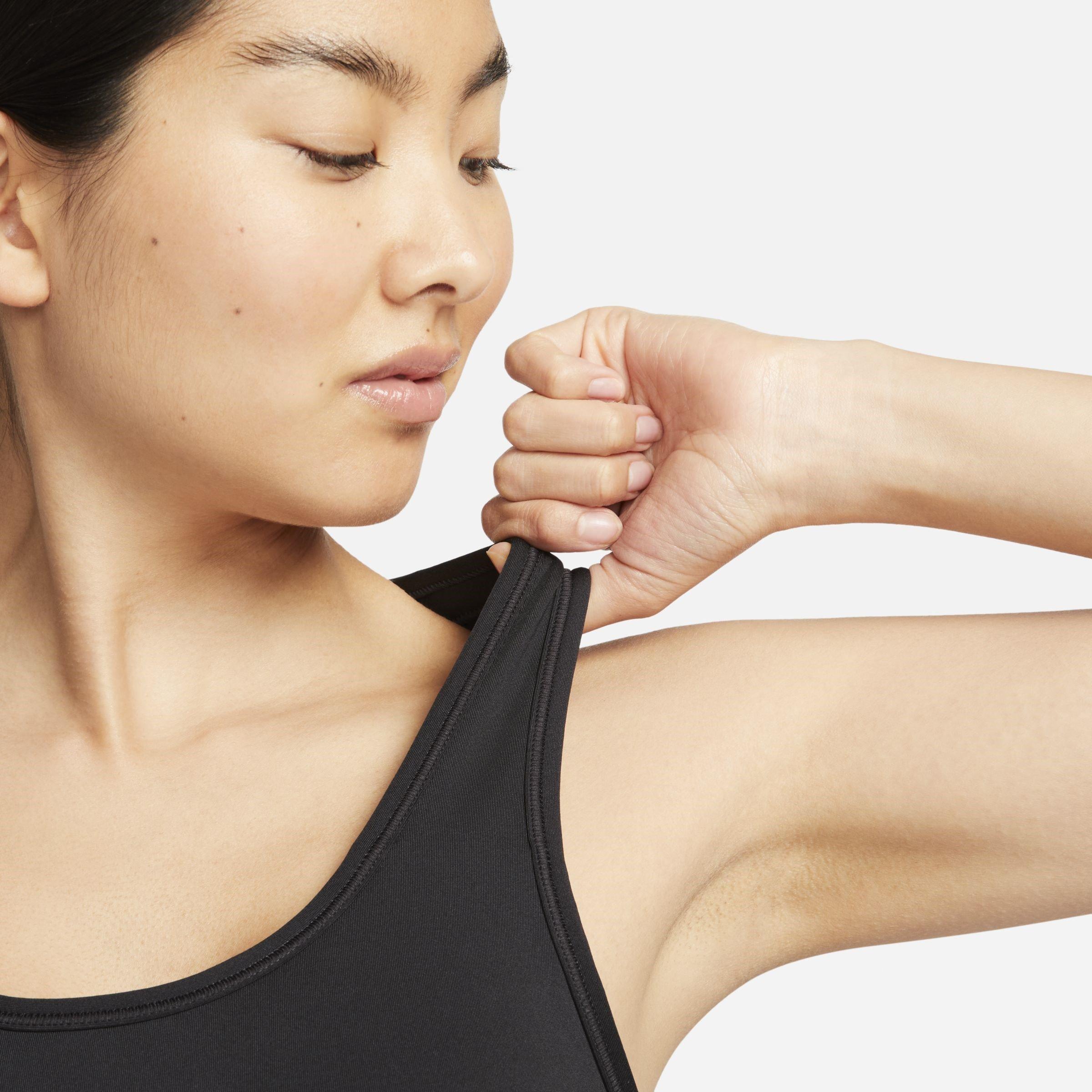 Zwart - Nike - Swoosh High Support Women's Padded Adjustable Sports Bra - 5