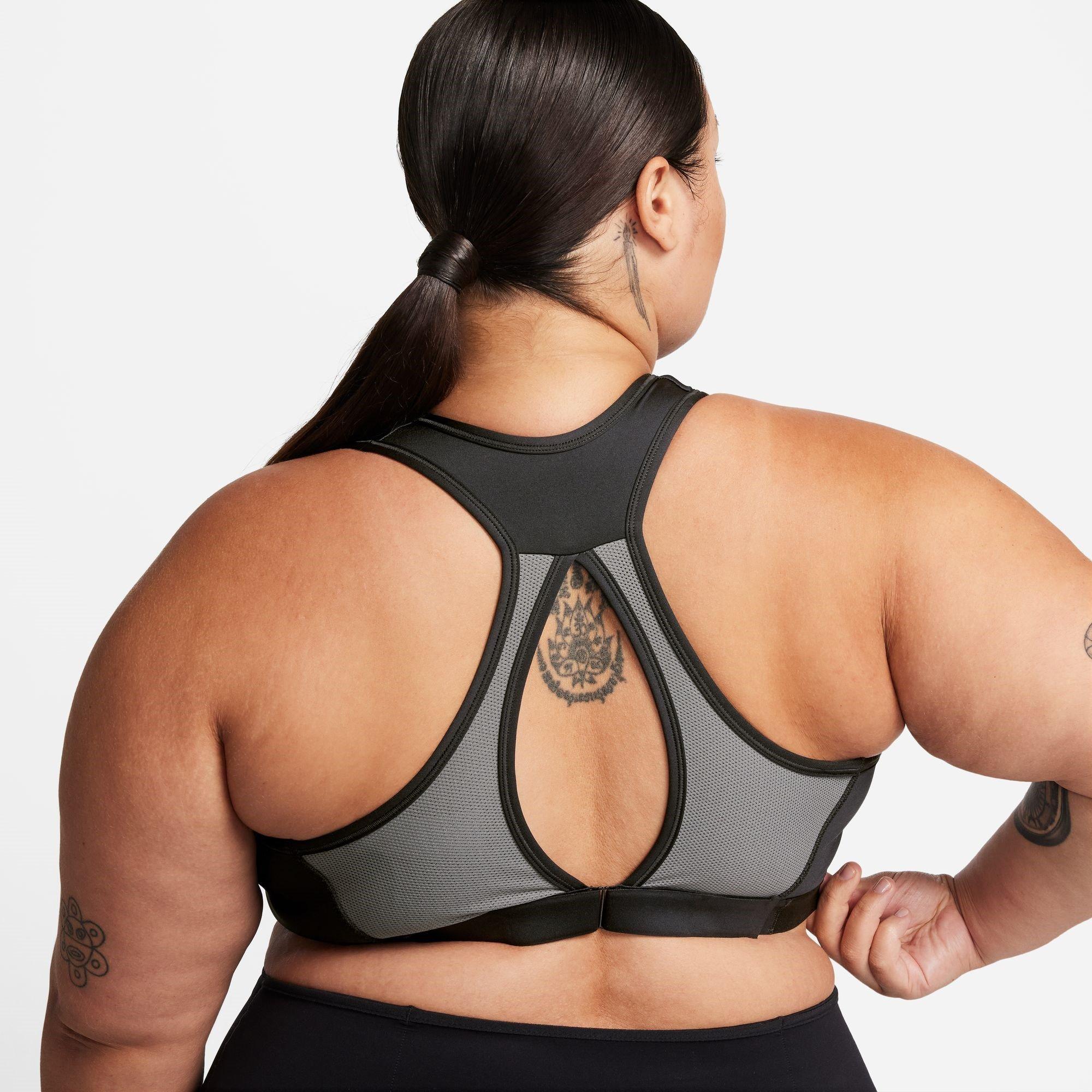 Zwart - Nike - Swoosh High Support Women's Padded Adjustable Sports Bra - 10