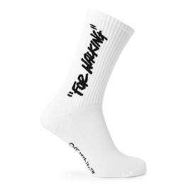 Off White Quote Socks