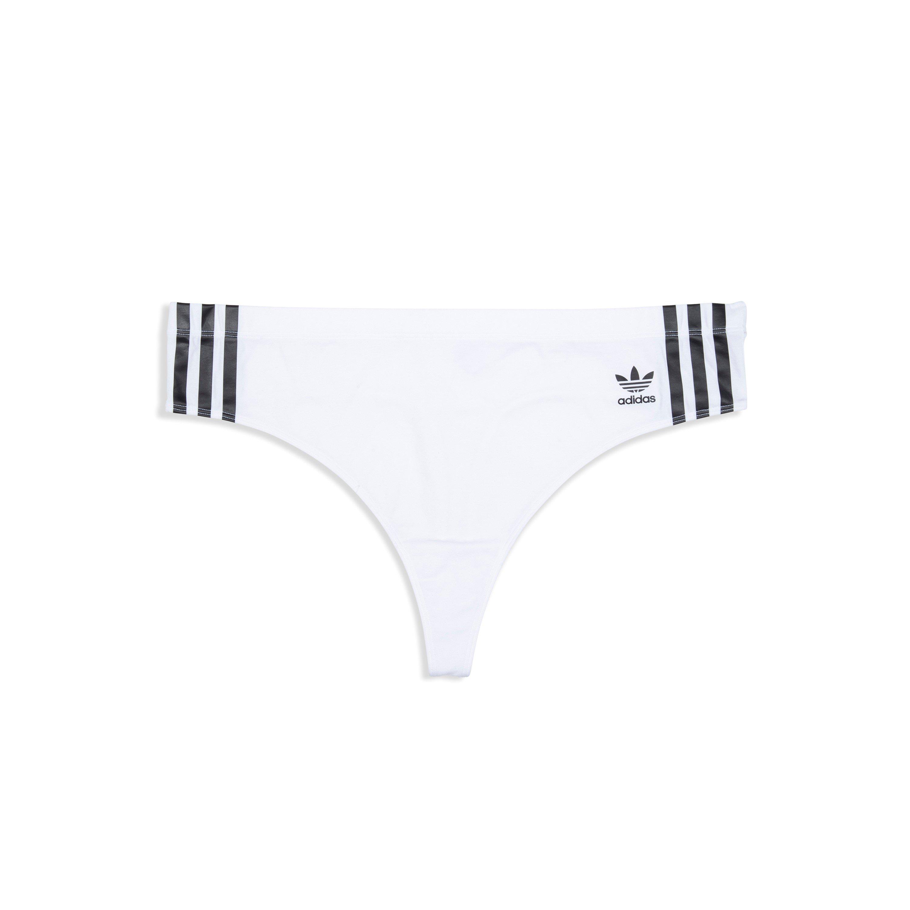 White - adidas Originals - Comfort Flex Cotton Thong - 1