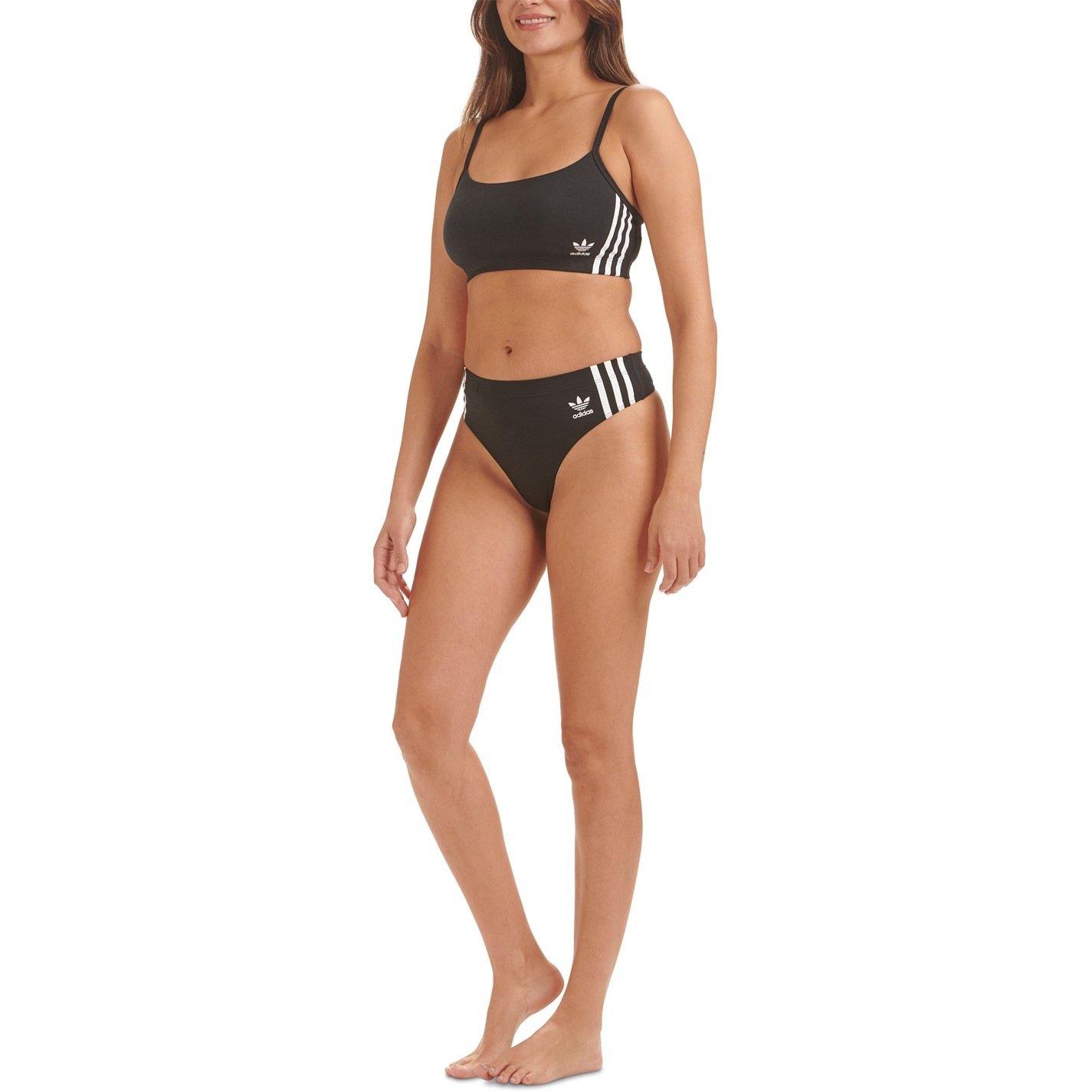 Black - adidas Originals - Comfort Flex Cotton Thong - 6