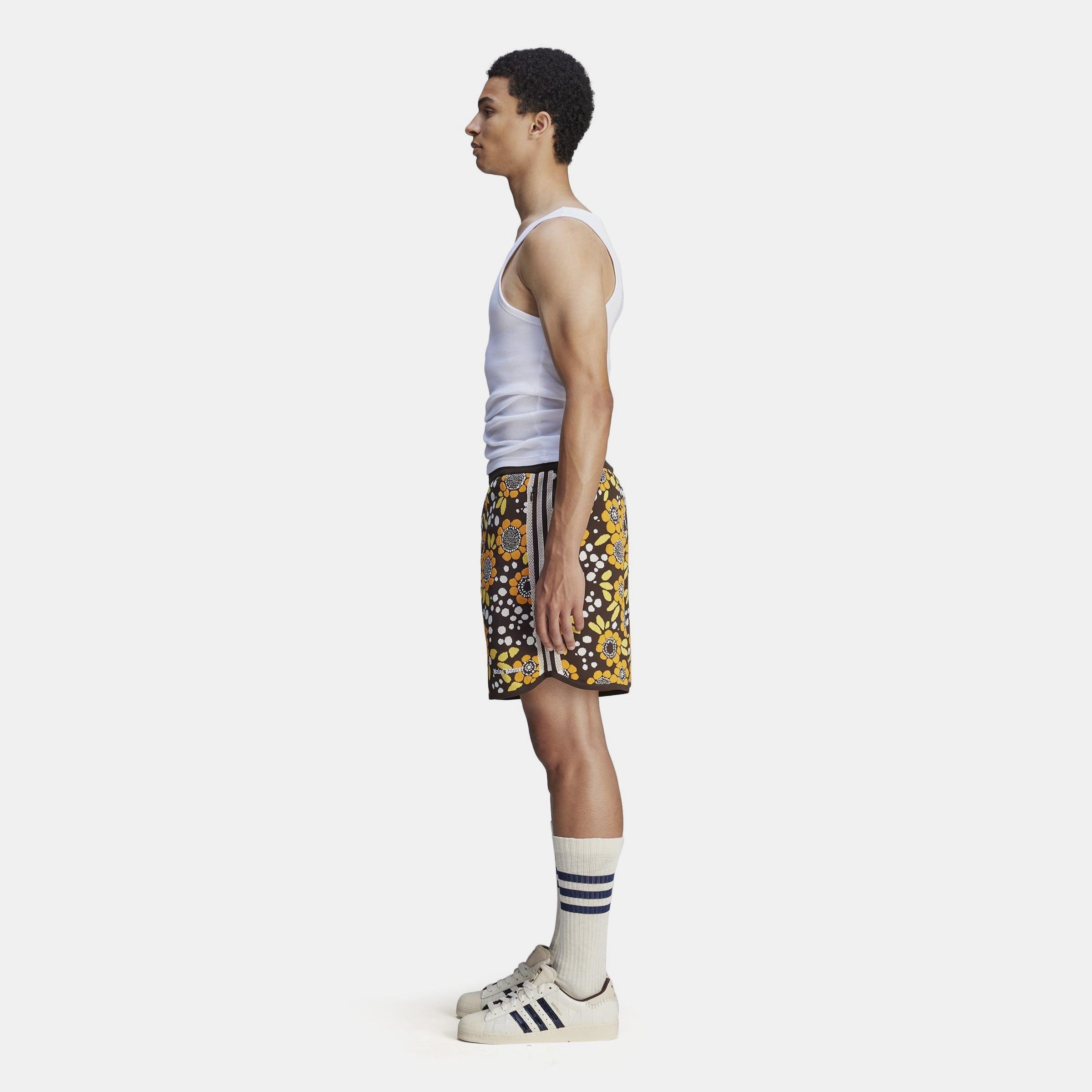 Multicolour - adidas Originals - By Wales Bonner Knit Floral Shorts - 4