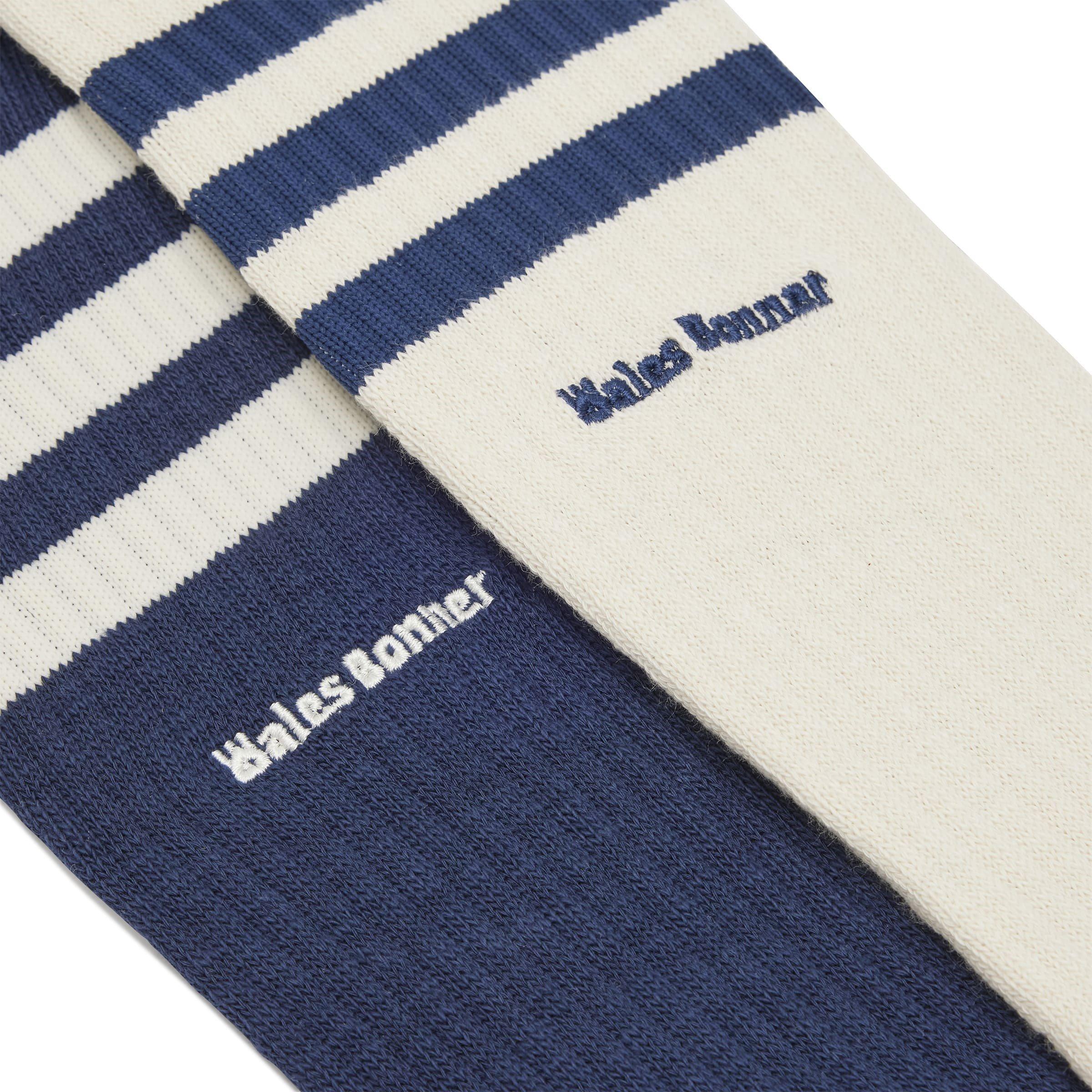 White Navy - adidas Originals - By Wales Bonner 3-Stripes Socks - 2