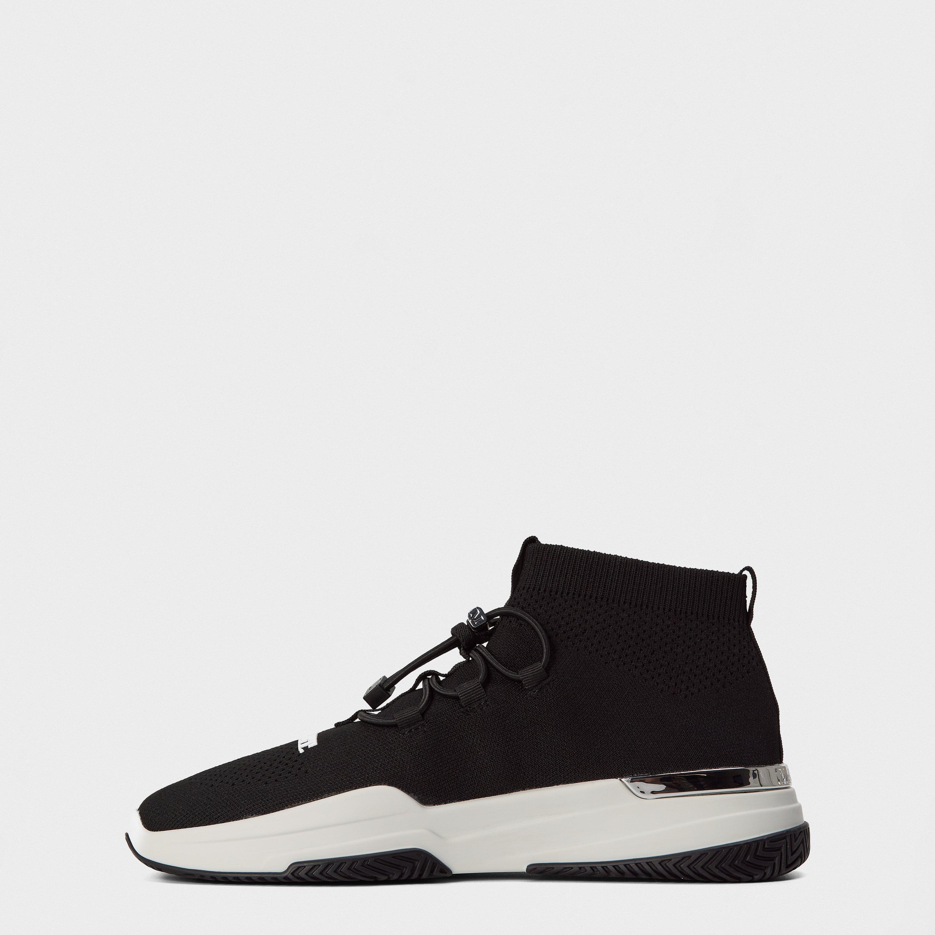 Black/White - Mallet - Sock Trainers - 2