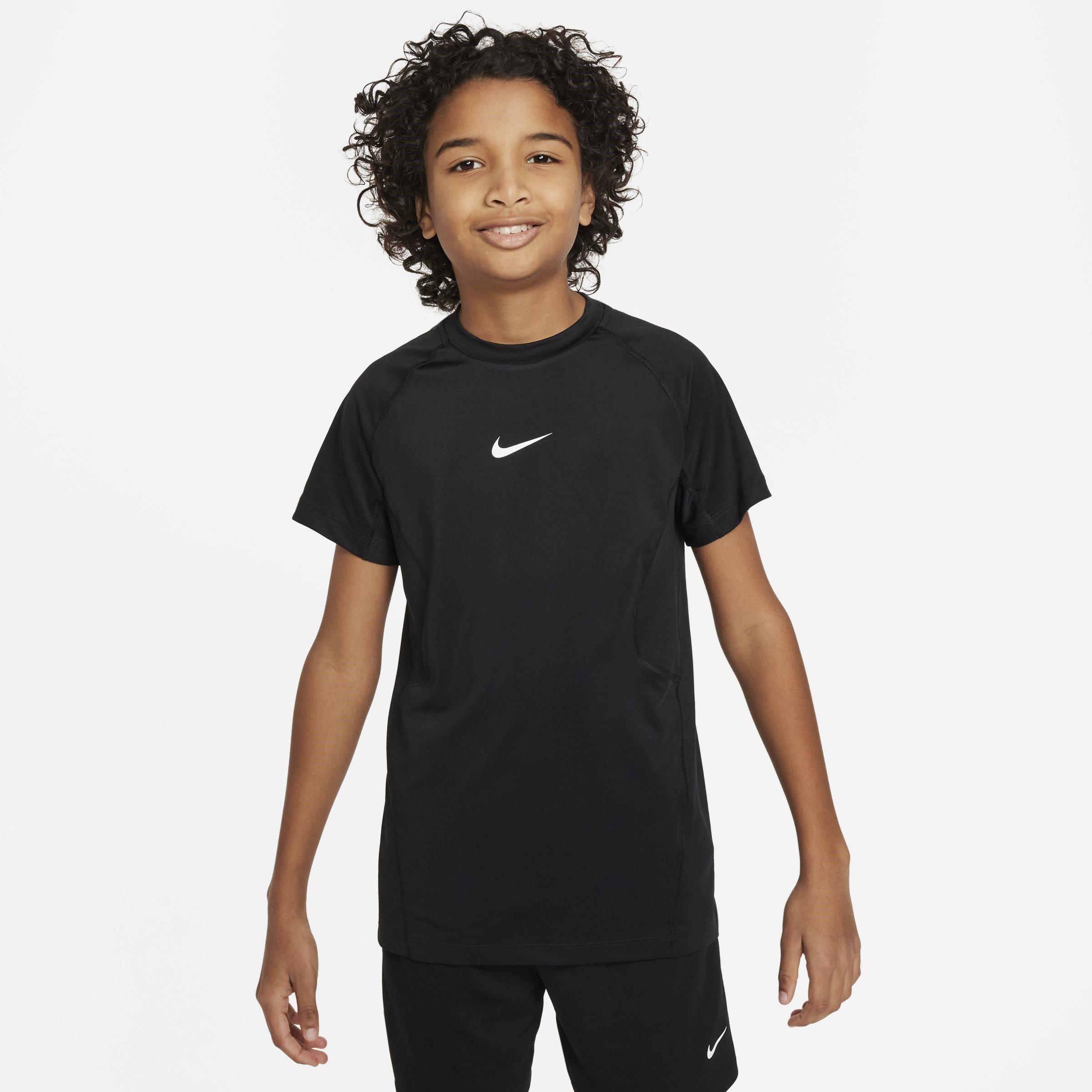 Zwart - Nike - Pro Big Kids' (Boys') Dri-FIT Short-Sleeve Top - 1