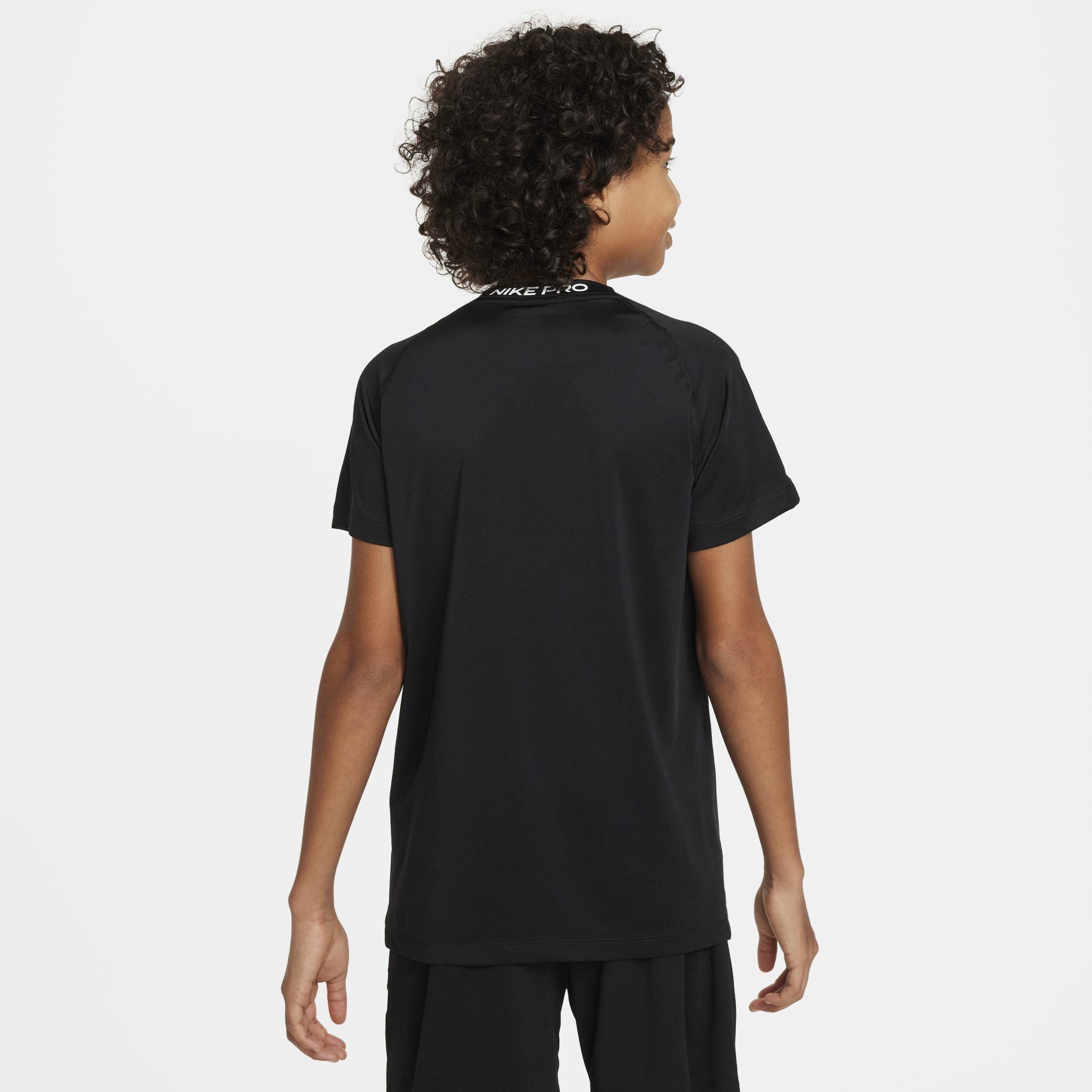 Zwart - Nike - Pro Big Kids' (Boys') Dri-FIT Short-Sleeve Top - 2