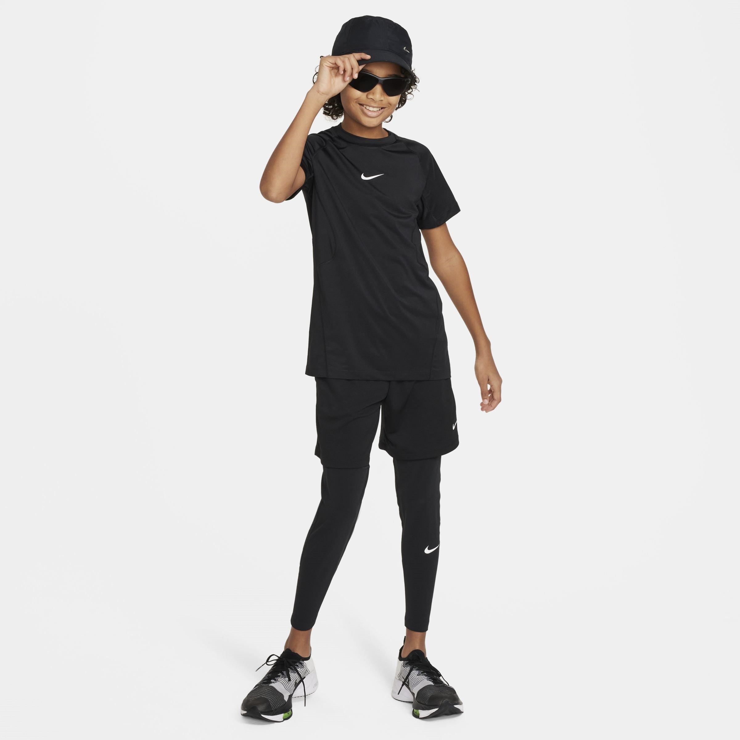 Zwart - Nike - Pro Big Kids' (Boys') Dri-FIT Short-Sleeve Top - 5