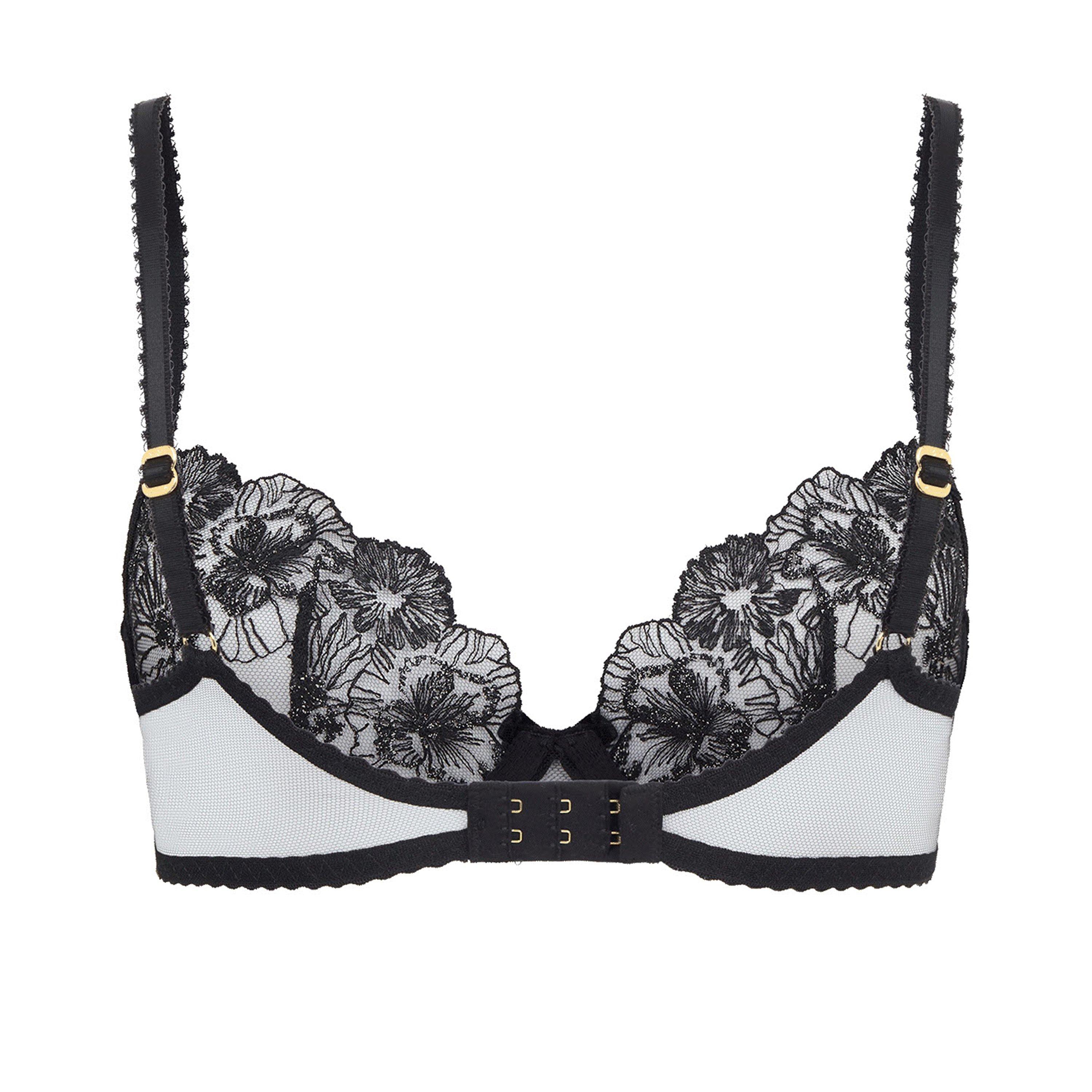 Black - Agent Provocateur - Astria Plunge Underwired Bra - 6