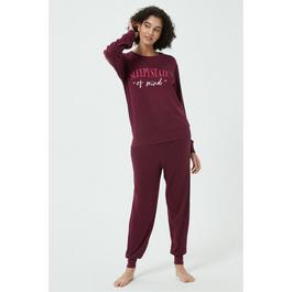 Linea Ladies Slogan Snit Lounge Set