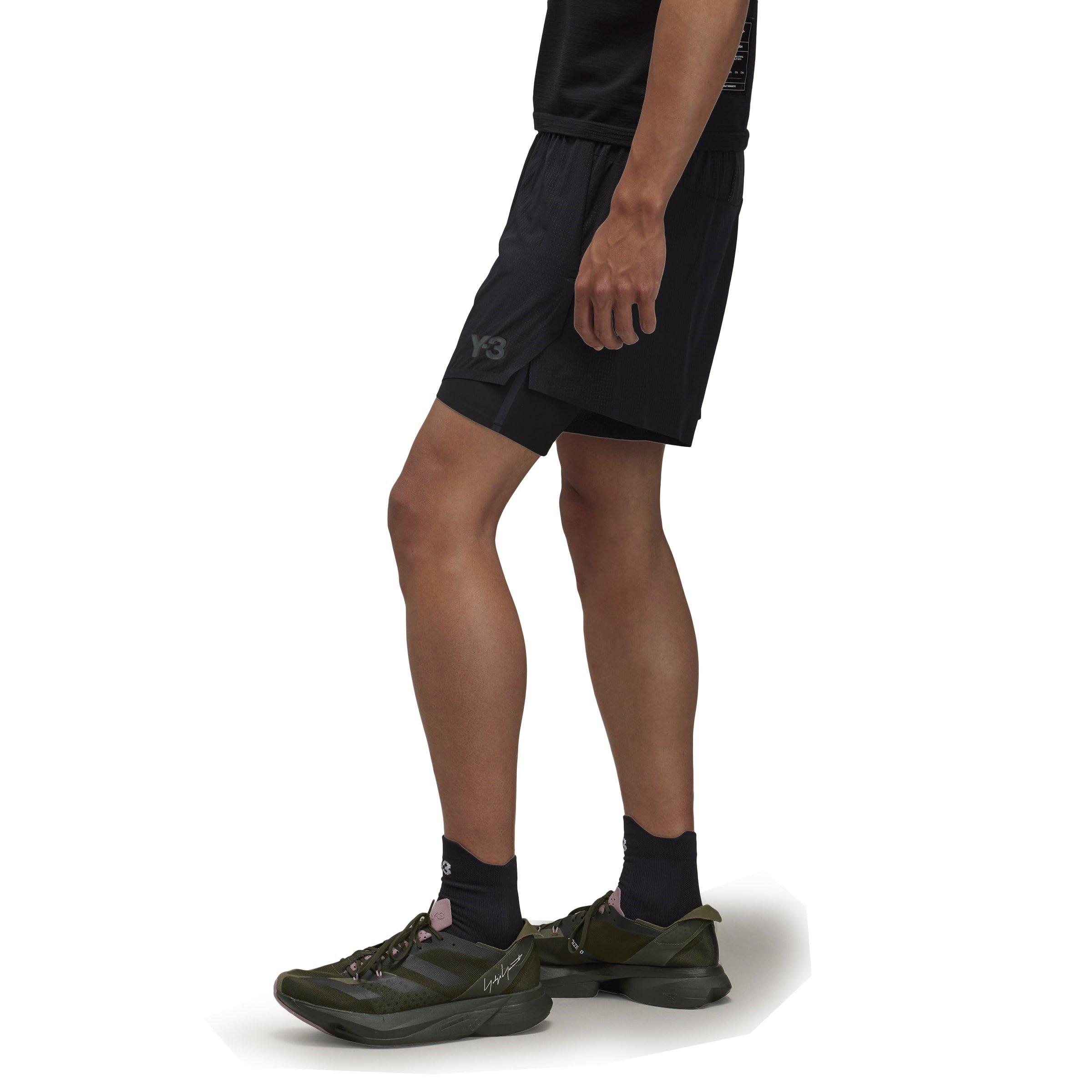 Black - Y3 - Unisex Adults Woven Tracksuit Shorts - 4