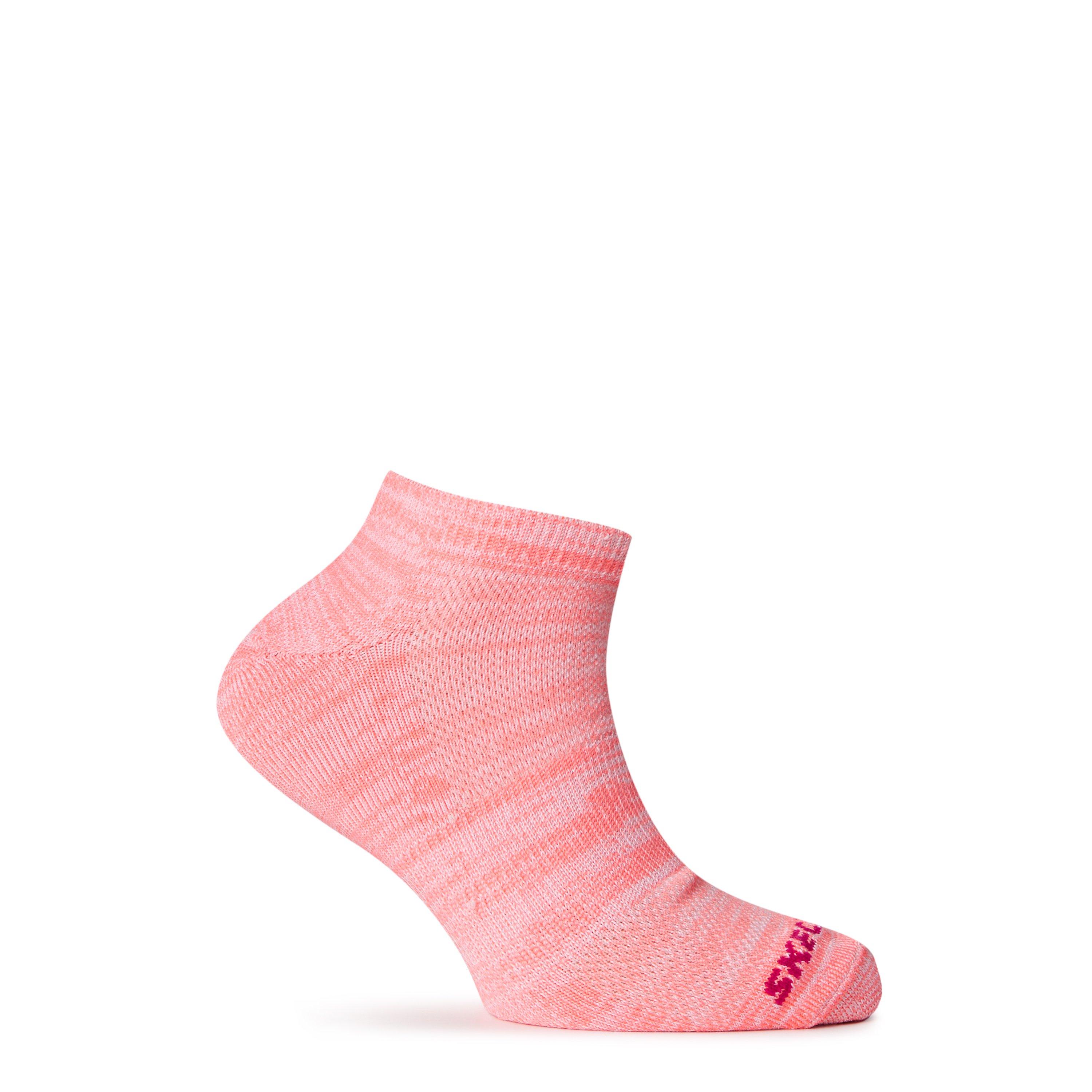 Pink/Yellow - Skechers - Kids' Low-Cut Trainer Socks - 2
