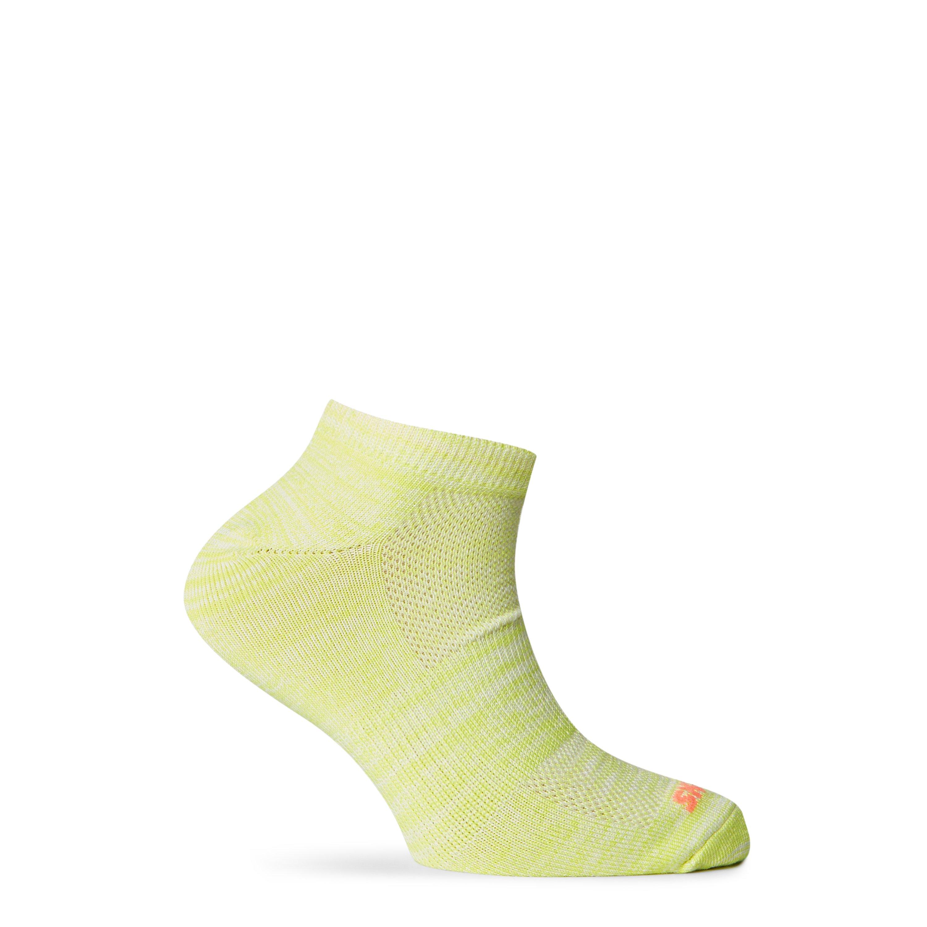 Pink/Yellow - Skechers - Kids' Low-Cut Trainer Socks - 3