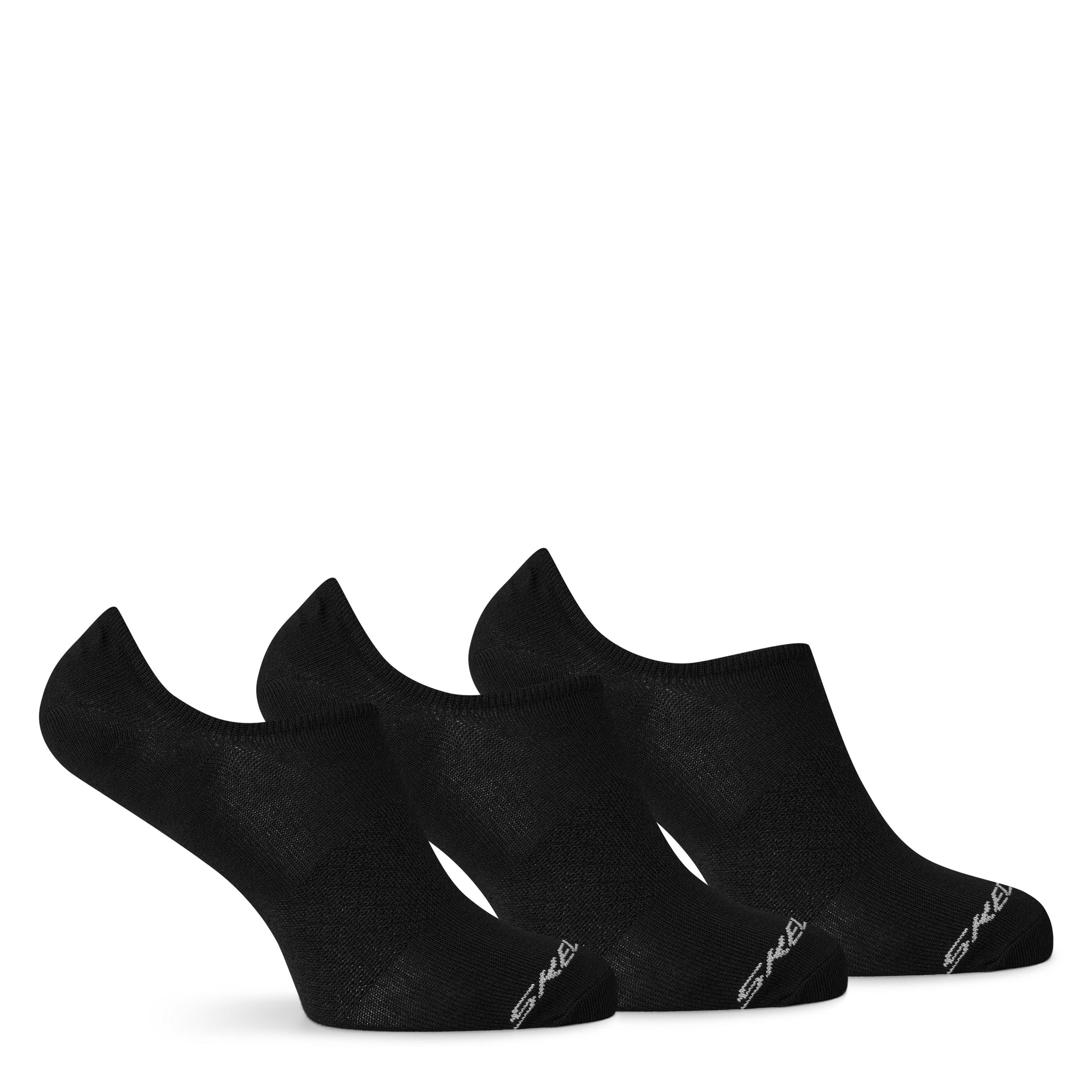 Schwarz - Skechers - 3 Pack No Show Socks Mens - 1